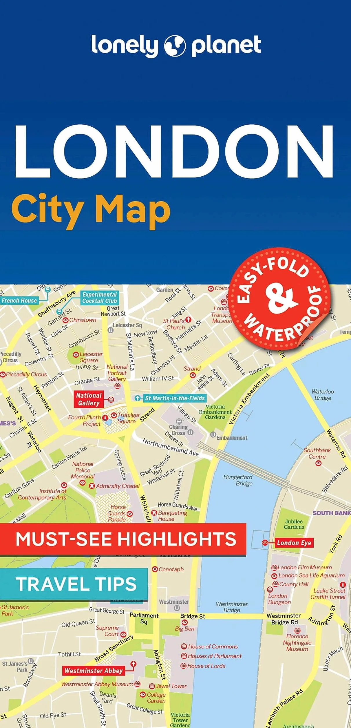London City Map 2ed - anglais: Durable, Waterproof, Easy-Fold Planning Map with Attractions & Walking Tours