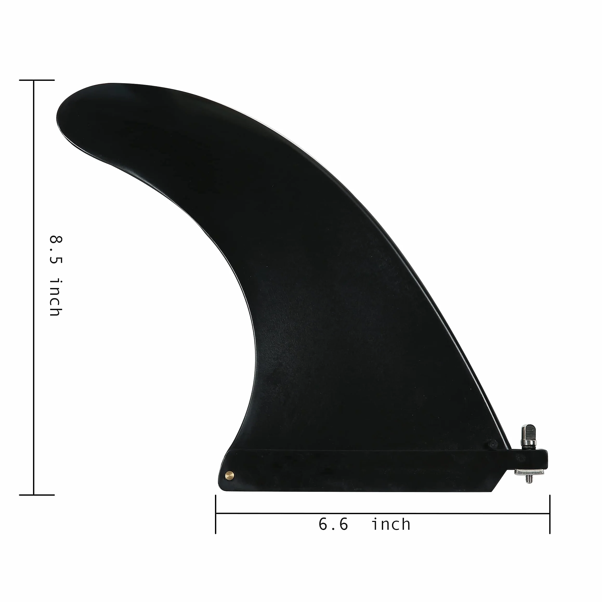 Surf & SUP Fin, bezpłatne śruby bez narzędzi ,20 cm centralny fin do deski surfingowej i deski do paddleboardingu (1 sztuka)