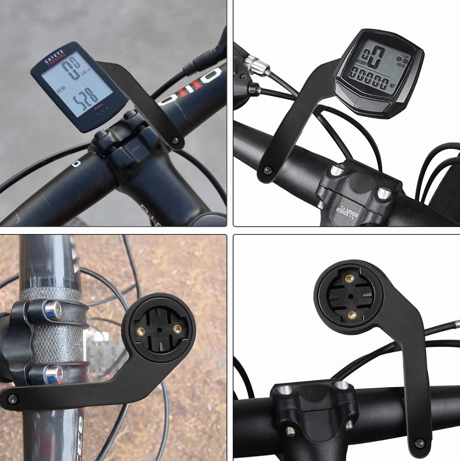 Voarge Uchwyt rowerowy Garmin Edge, kompatybilny z IGS GPS GoPro