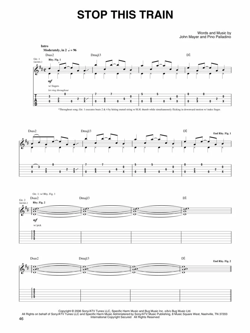 John mayer : continuum - play it like it is - guitar tab: Music by John Mayer