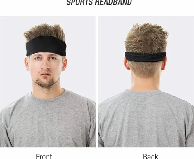 DAWRIS Zestaw opasek sportowych 3 sztuki antypoślizgowe obwód 48 cm