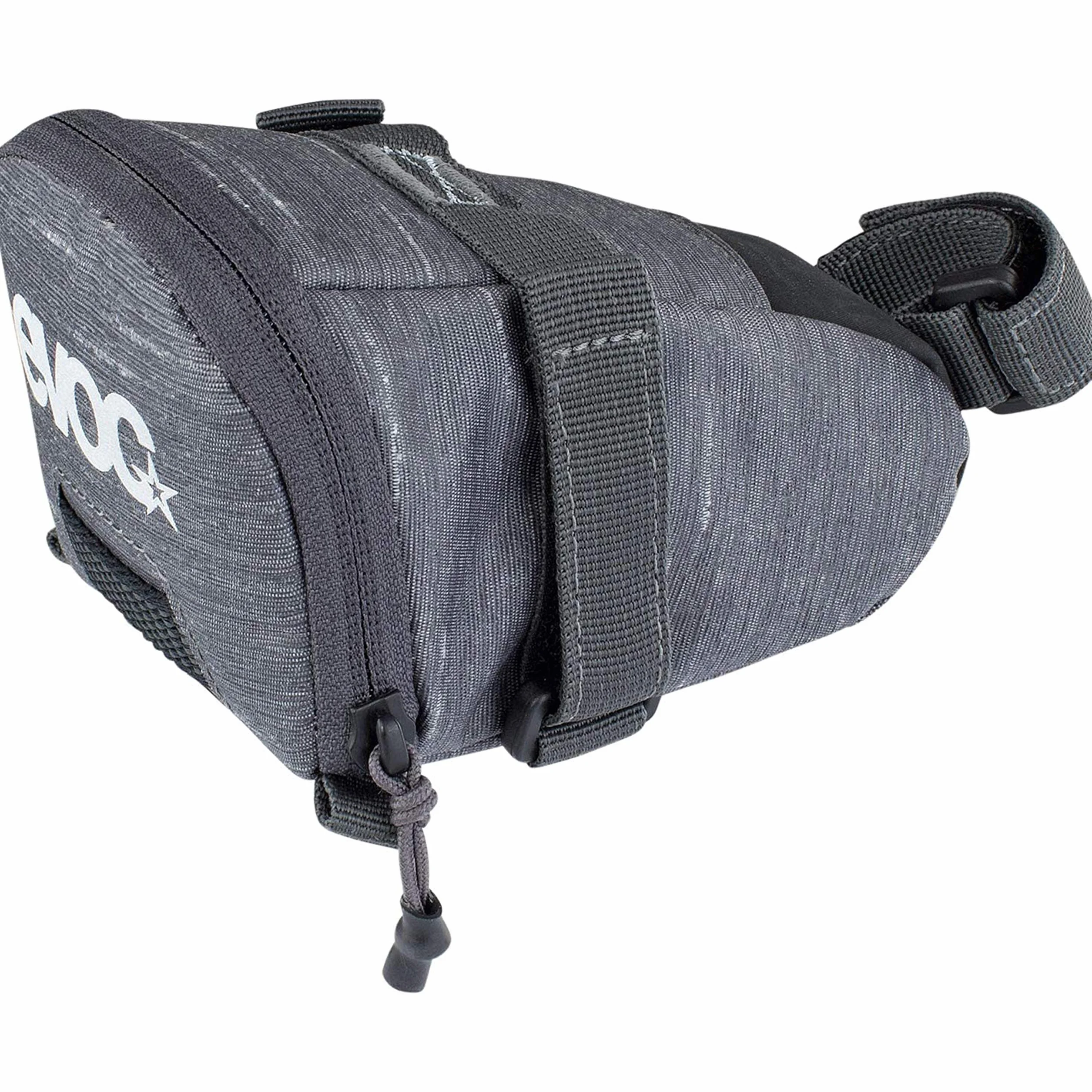 EVOC SEAT BAG TOUR Torba na siodełko (rozmiar: L, pojemność 1 l, odporna na ścieranie, wodoodporna, wzmocnienie z Hypalonu), kolor szary karbonowy