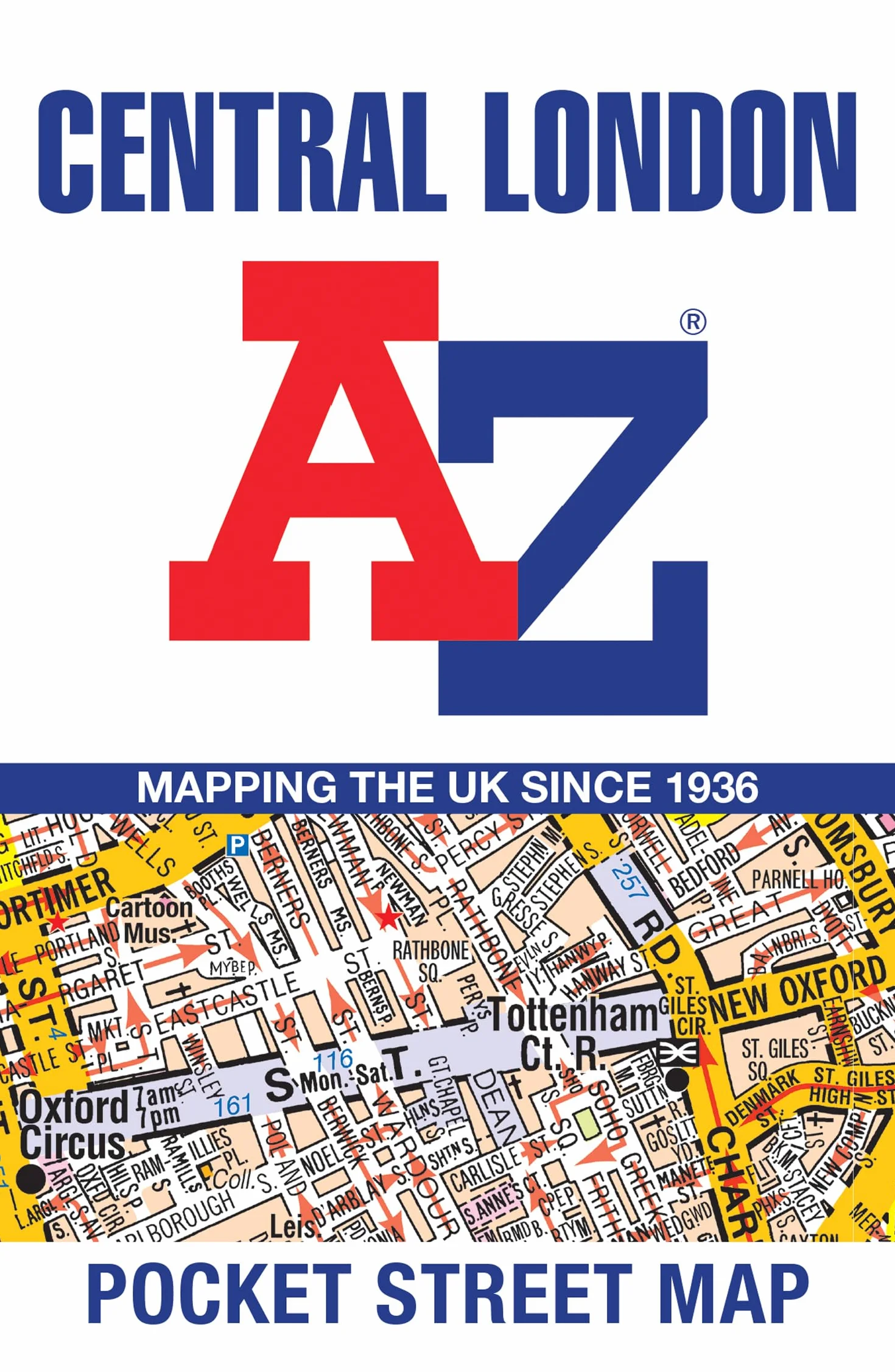Central London A-Z Pocket Street Map: Detailed and accurate iconic street map of London