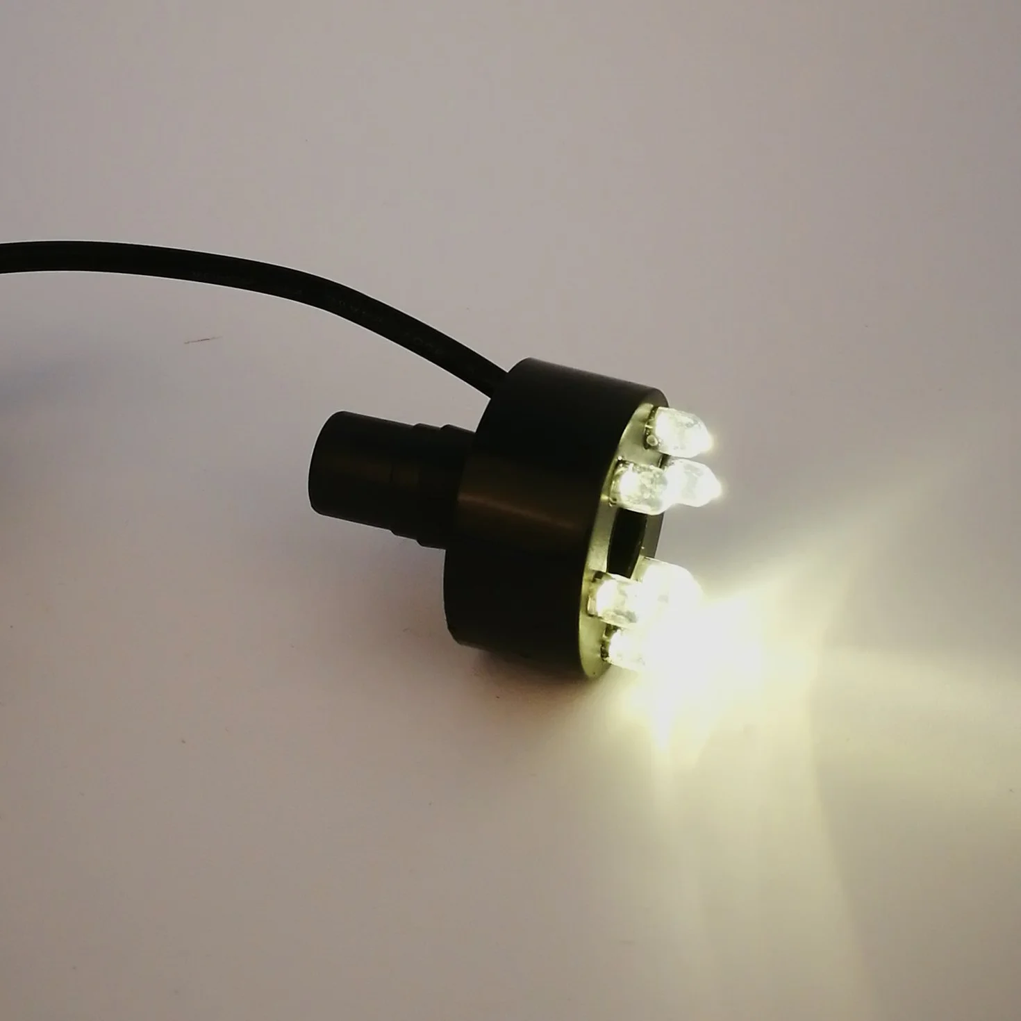 Köhko Zestaw 3 okrągłych lamp LED, w zestawie kabel przyłączeniowy 2 m do źródełka z kamienia, 29002 ciepła biel