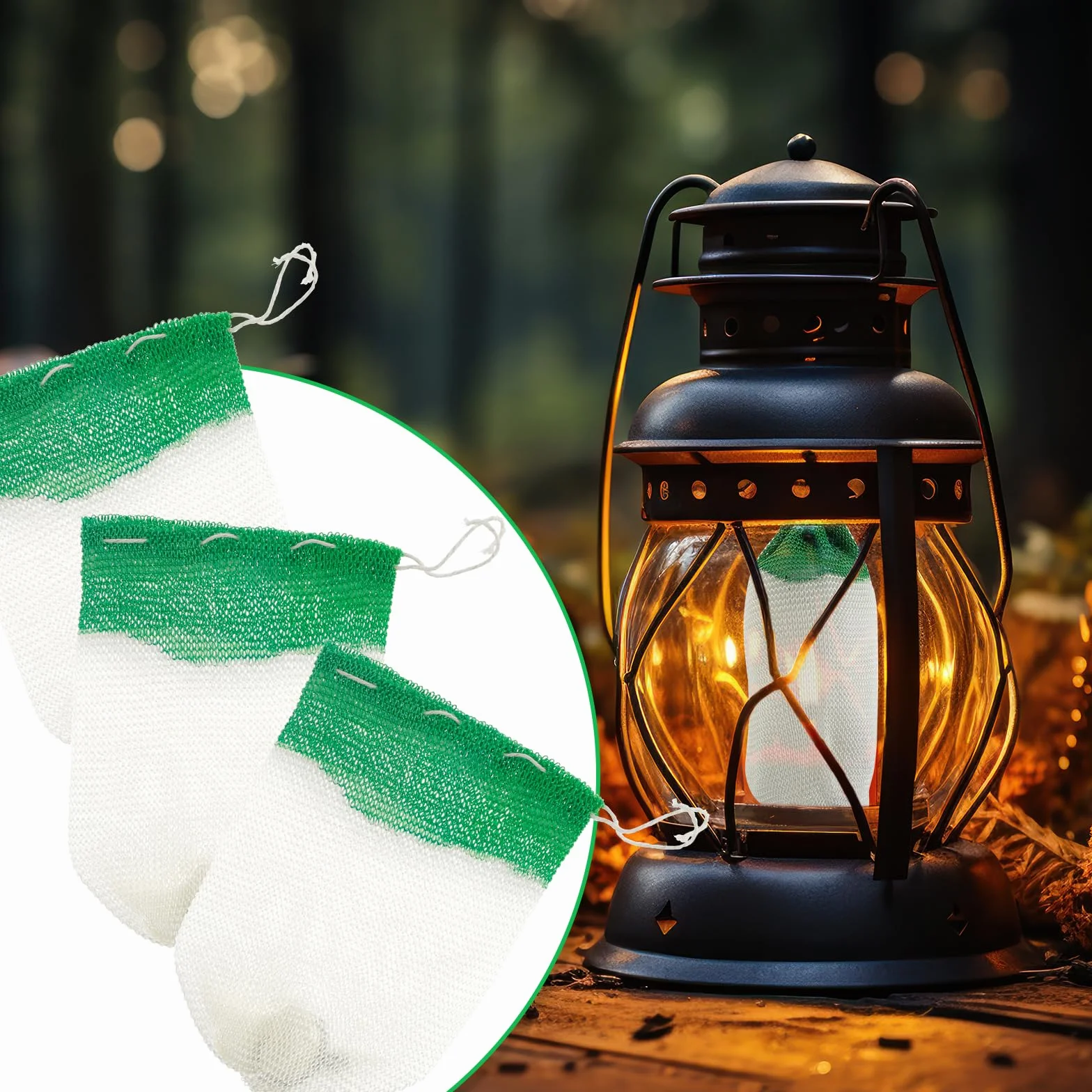 10 szt. lampionów z propanem, płaszcze, do latarni gazowych, płaszcze, do latarni propanowych, osłony, wiązania, latarni, lampionów, naturalnych, na kemping, 10 szt