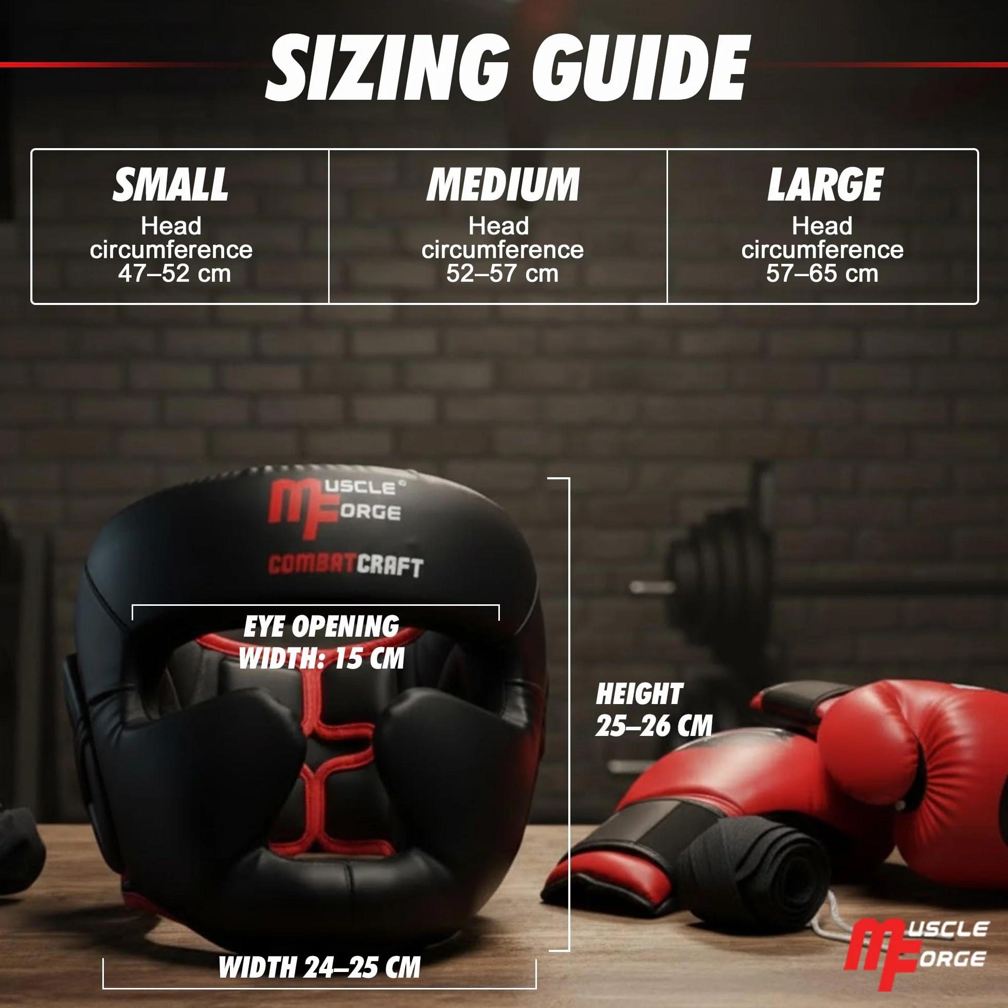 Kask Bokserski CombatCraft rozmiar L – wzmocnione strefy czoła i szczęki, panoramiczne 180° pole widzenia, 4-warstwowa pianka EVA, system wentylacji, szeroki rzep 8 cm