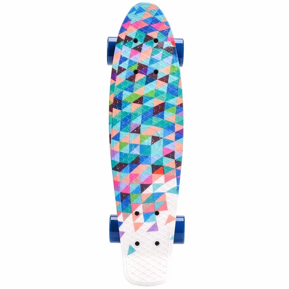 Deskorolka mini cruiser klasyczna fiszka longboard dla dzieci początkujących skatepark retro lekka meteor