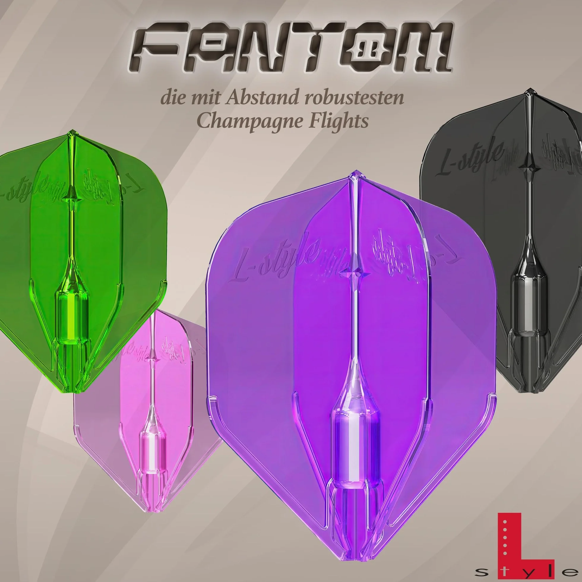 LSTYLE L3 PRO KAMI EZ Shape Dart Flights do rzutek Soft Tip Steel Tip