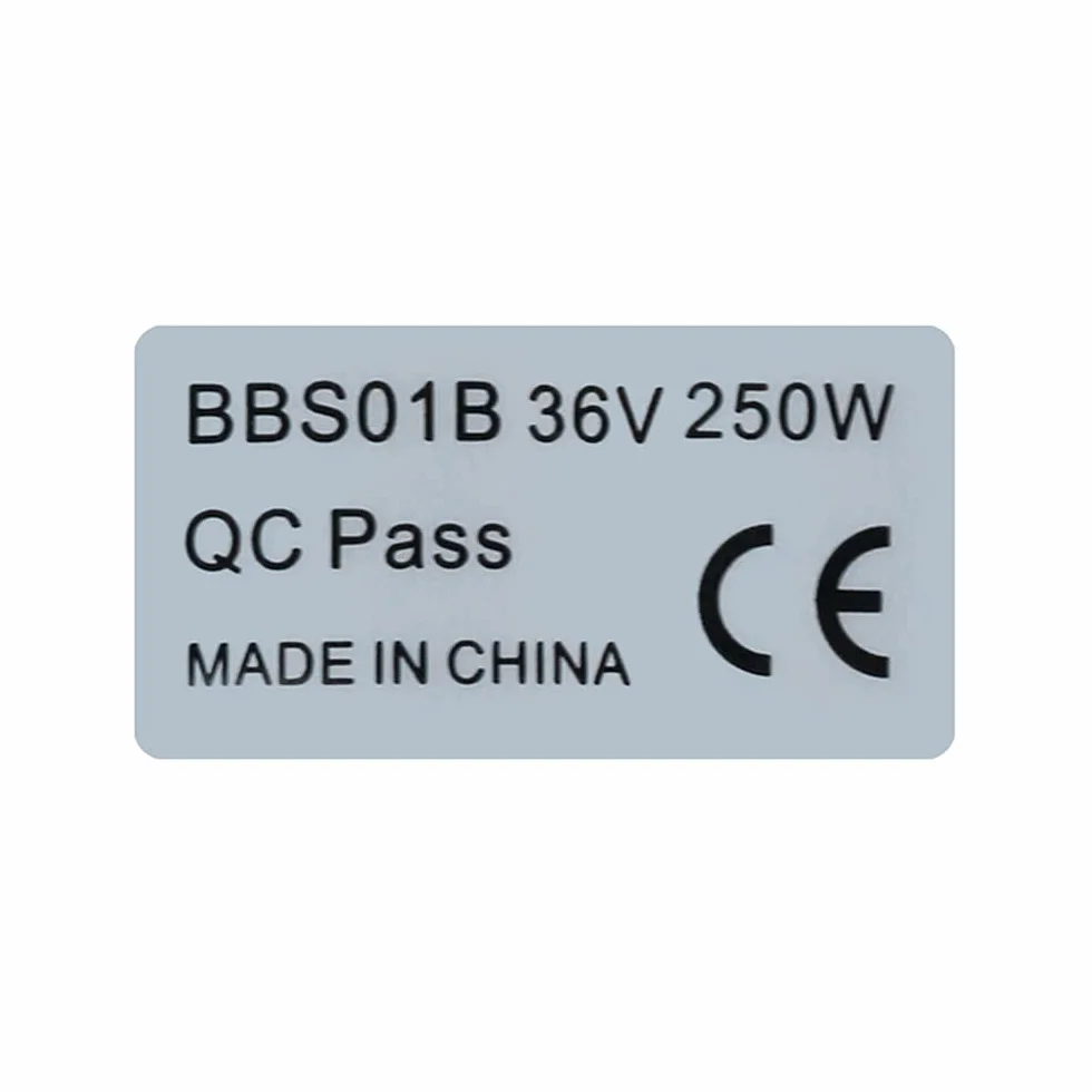 Naklejka CE na silnik elektryczny 36 V 48 V 250 W 500 W do Bafang BBS01 BBS02 BBSHD zestaw do konwersji roweru elektrycznego