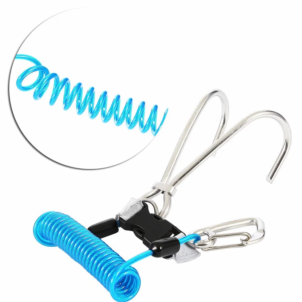 Cocoarm Hak na rafę do nurkowania, stal nierdzewna, podwójny Scuba Drift Hook z pierścieniem D