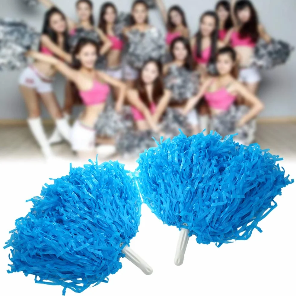 Doping Poms, 4 szt. Kwiat Cheerer Pom Poms Pompony Cheer Pom Poms Modny kostium Cheer Zamiennik akcesoriów do Party Dance Sports (biały)