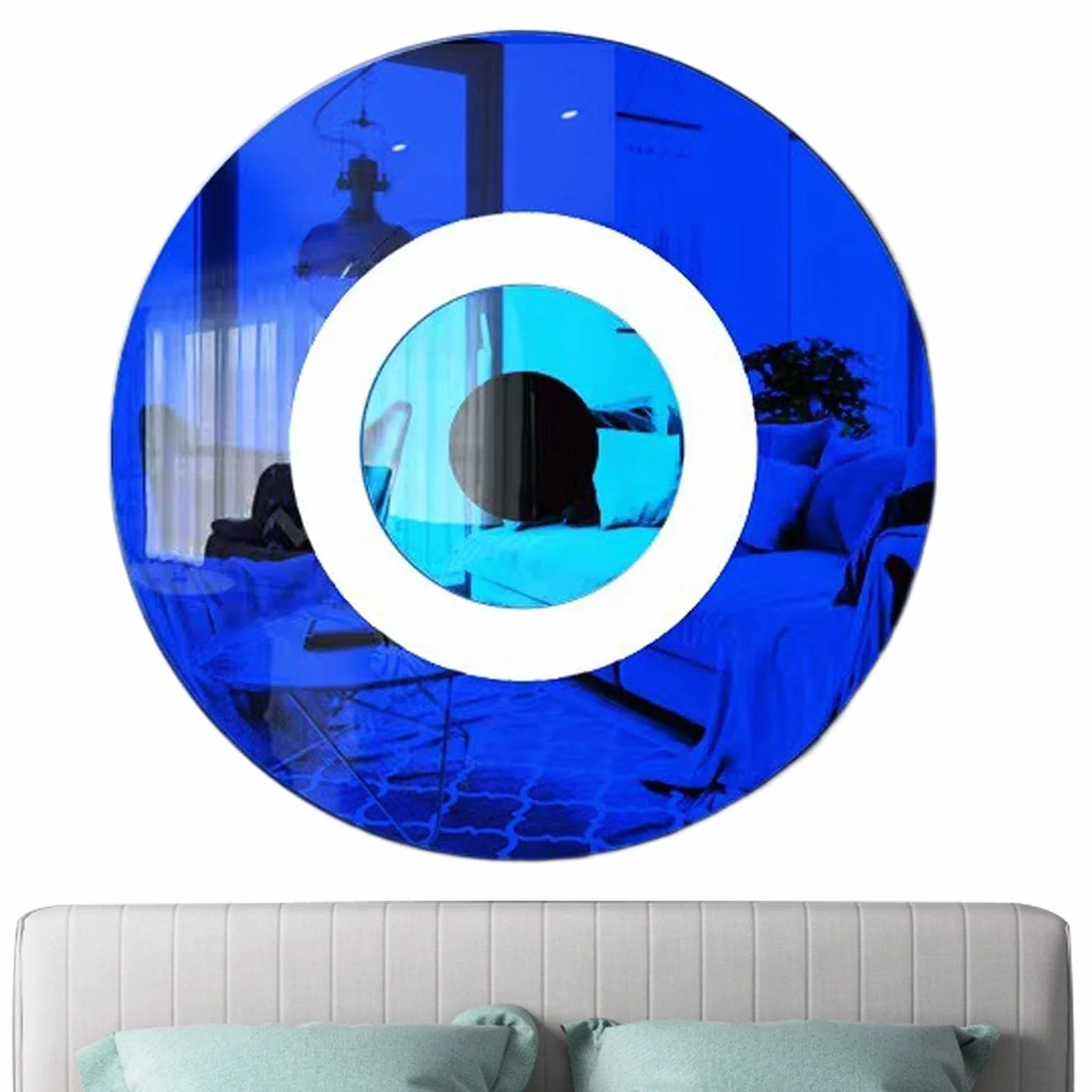 Akrylowe dekoracje z?ego oka,Ozdoba Blue Devil Eye dla domu | Przeno?ne ozdoby do wn?trz z niebieskim diabelskim okiem do mieszkania Przestrze? robocza Biura domowe Salon