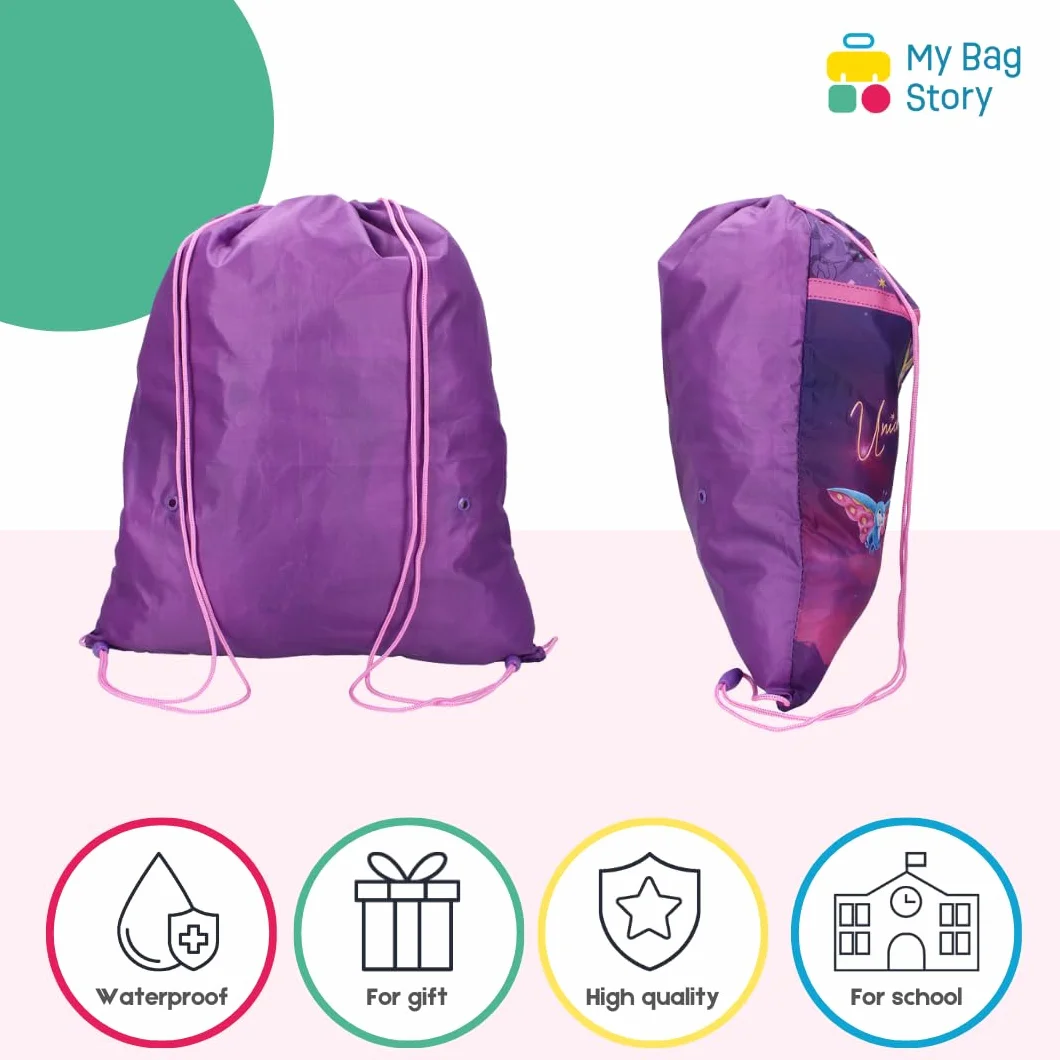 mybagstory Torba sportowa Unicorn Academy Sophia & Wildstar 44 x 36 cm różowy fioletowy