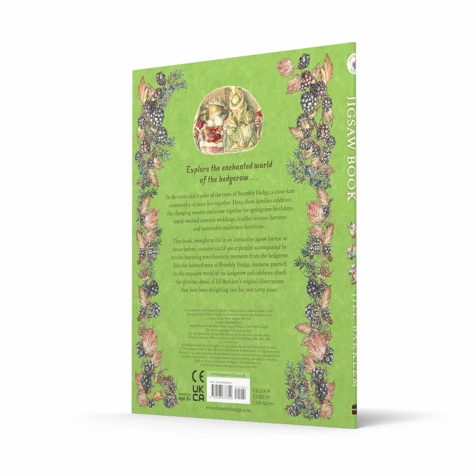 The Brambly Hedge Jigsaw Book: This fantastic new illustrated puzzle book takes readers through the seasons and includes the classic story! The perfect gift for kids!