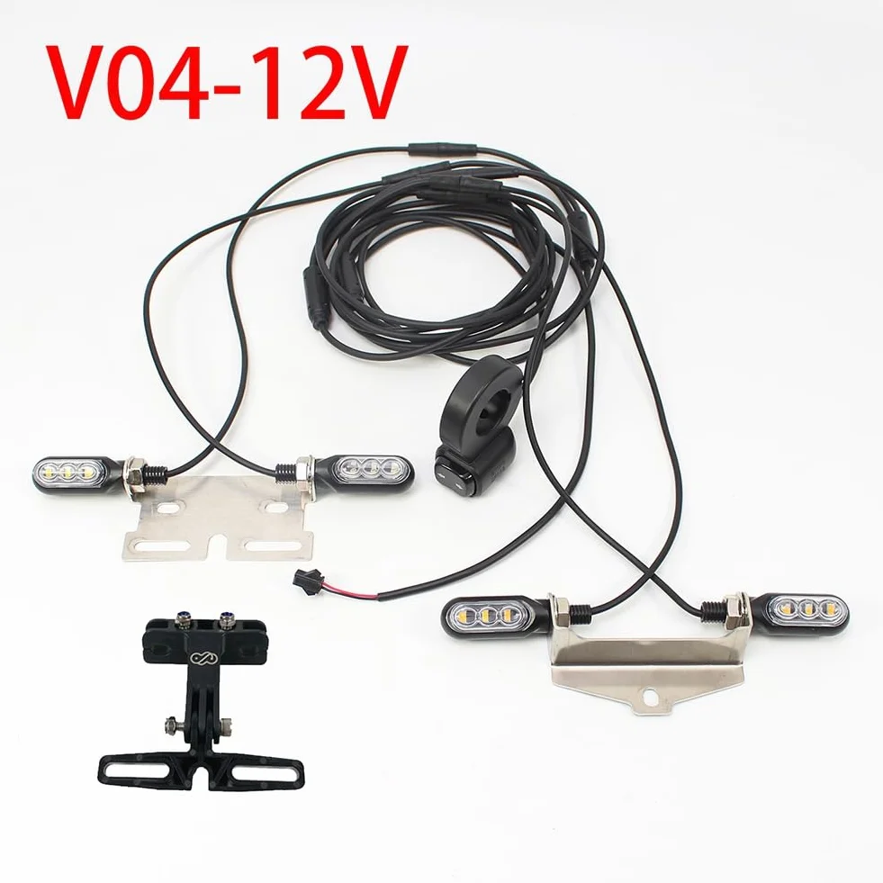 TsoLay Elektryczny kierunkowskaz do roweru 12V LED migający V04-12V