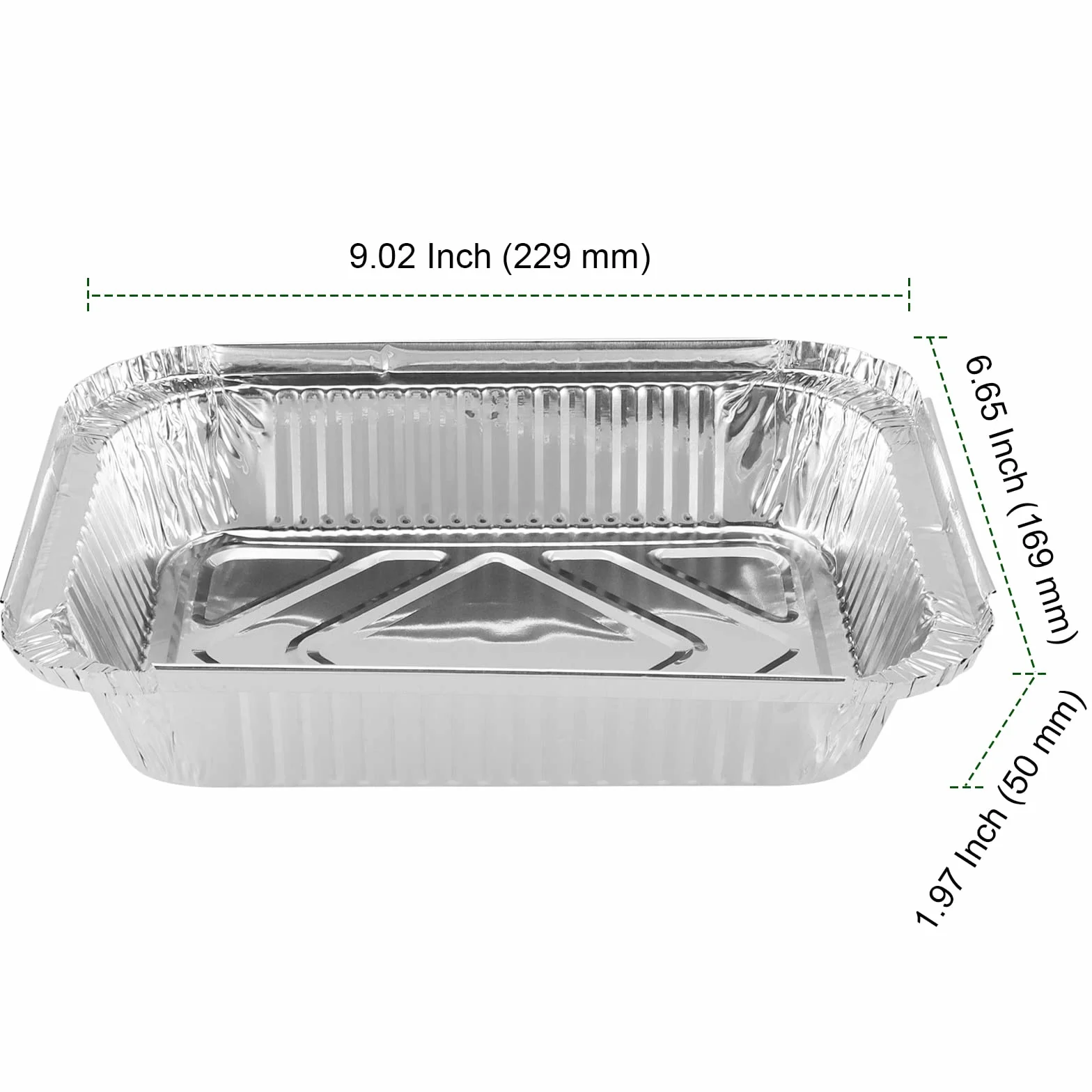 PINGEUI NGOSUET 25 aluminiowych tac do grilla z pokrywk?, 1000 ml, aluminiowe tacki ociekowe, do gotowania, pieczenia, 229 x 169 x 50 mm