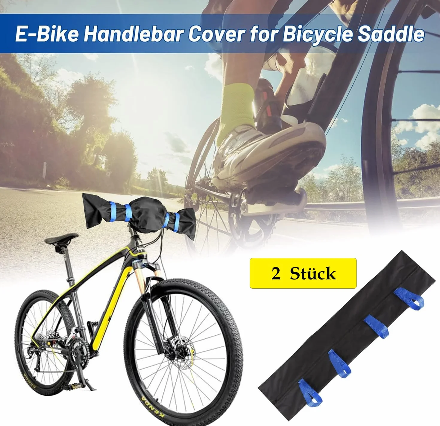 Pokrowiec ochronny na kierownicę Ebike wodoodporny 2 sztuki