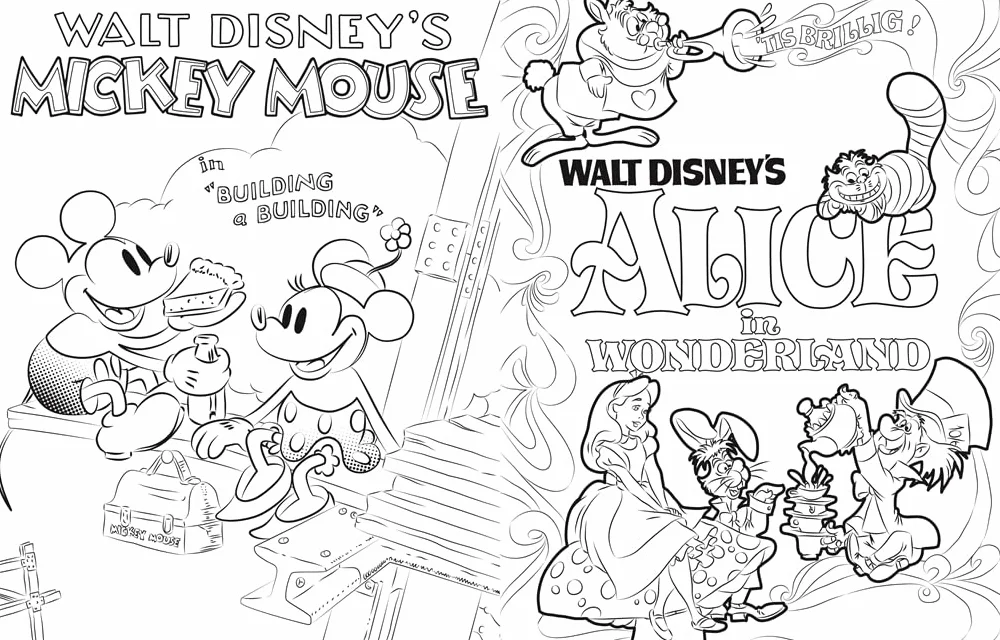 Disney The Vintage Poster Collection Colouring Book