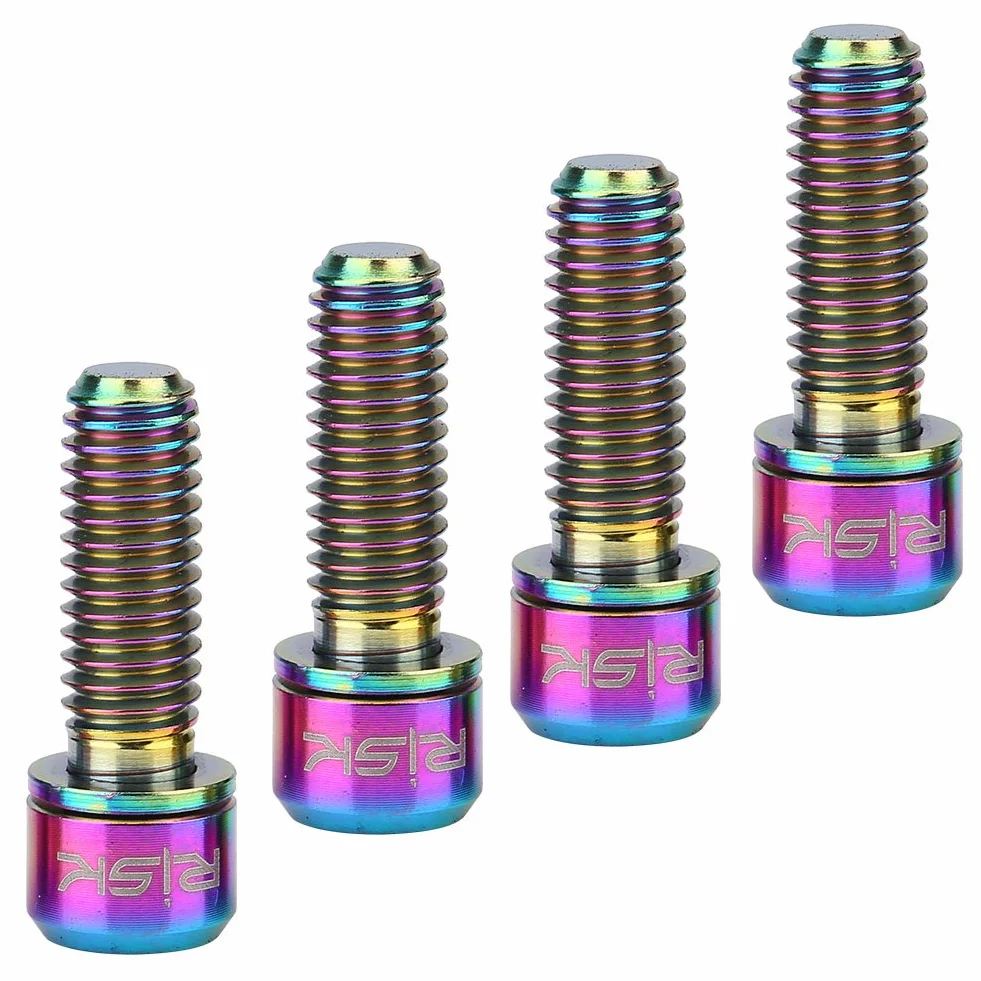 4 szt. M6x18mm Hamulec tarczowy z hamulcem tarczowym Stała śruba ze śrubą z łbem do hamulca tarczowego do rowerów ślizgowych