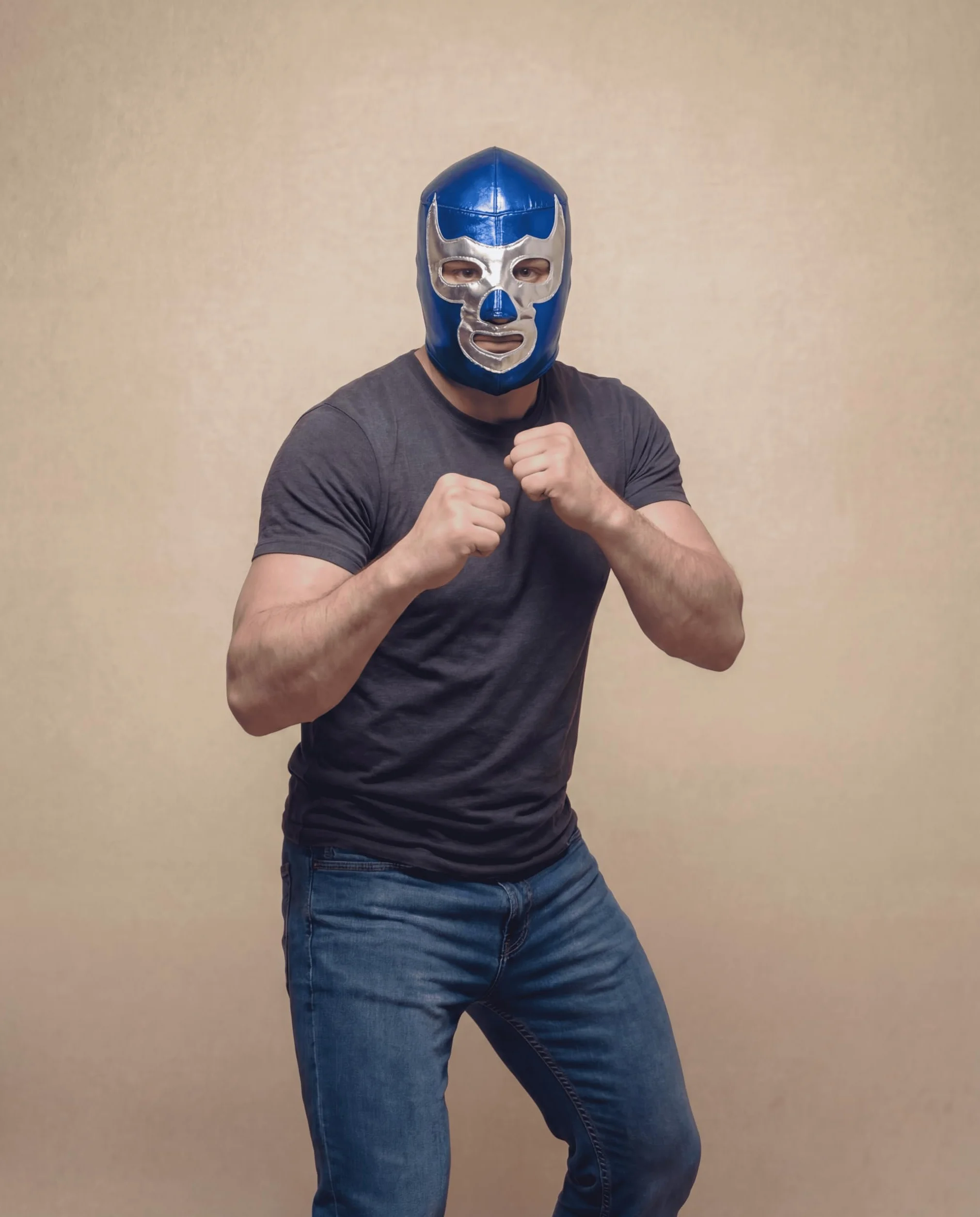 FANMEX - Fantastik - Wrestling - Autentyczna Meksykańska Maska Zapaśnicza - Maska Fighter