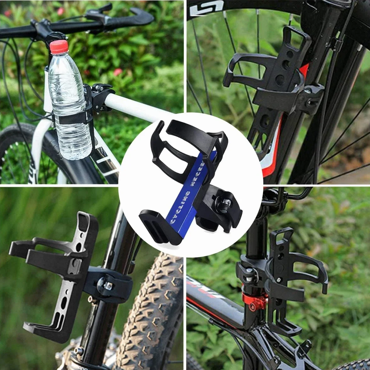 Uchwyt na butelki rowerowe, 2 sztuki, uchwyt na butelki z napojami, uchwyt na butelkę z napojami, uchwyt na butelkę, siodełko boczne, lekki do rowerów górskich MTB, wyścigowych, górskich