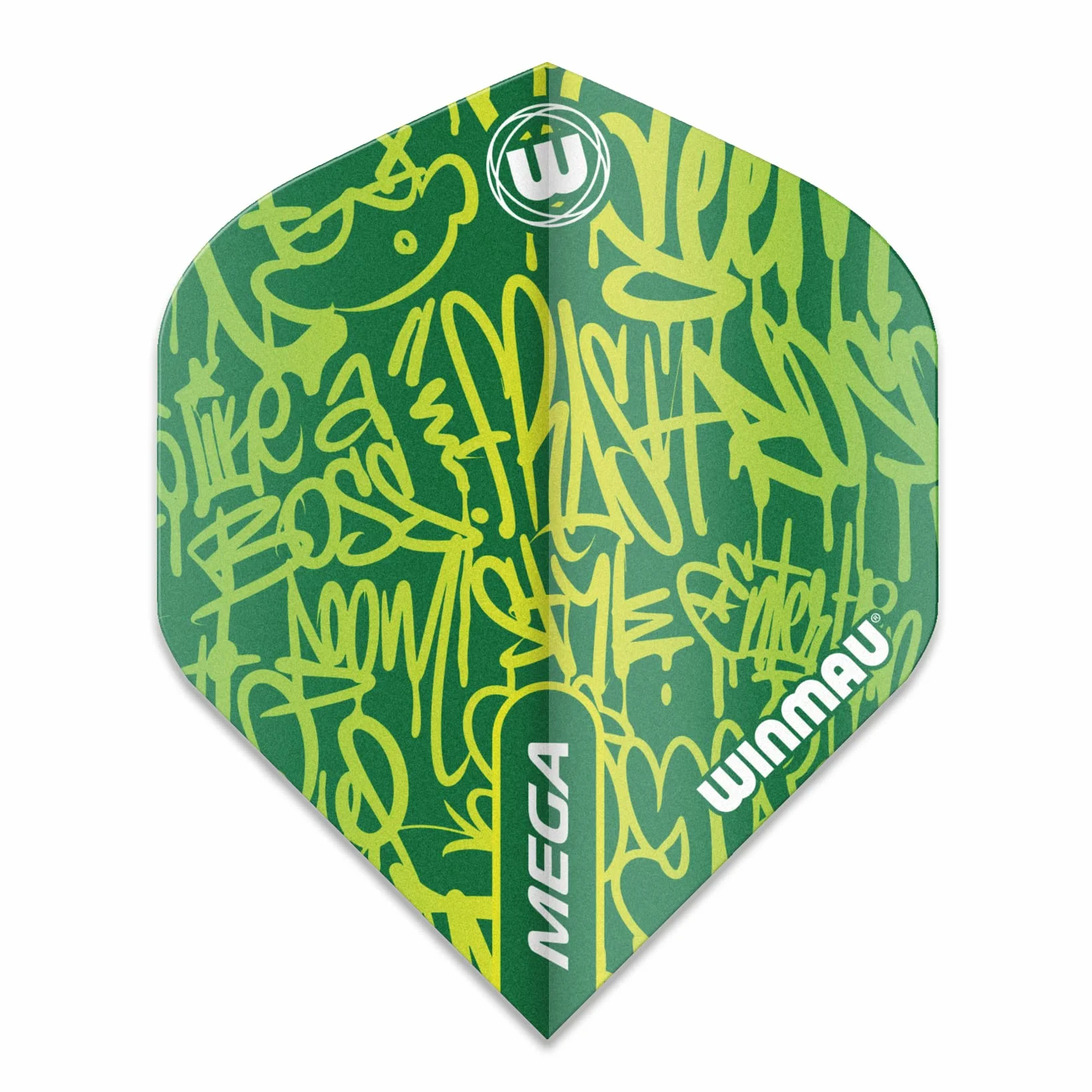 WINMAU Mega Standardowe Zielone Grube Lotki do Rzutek – 1 Zestaw (3 loty)