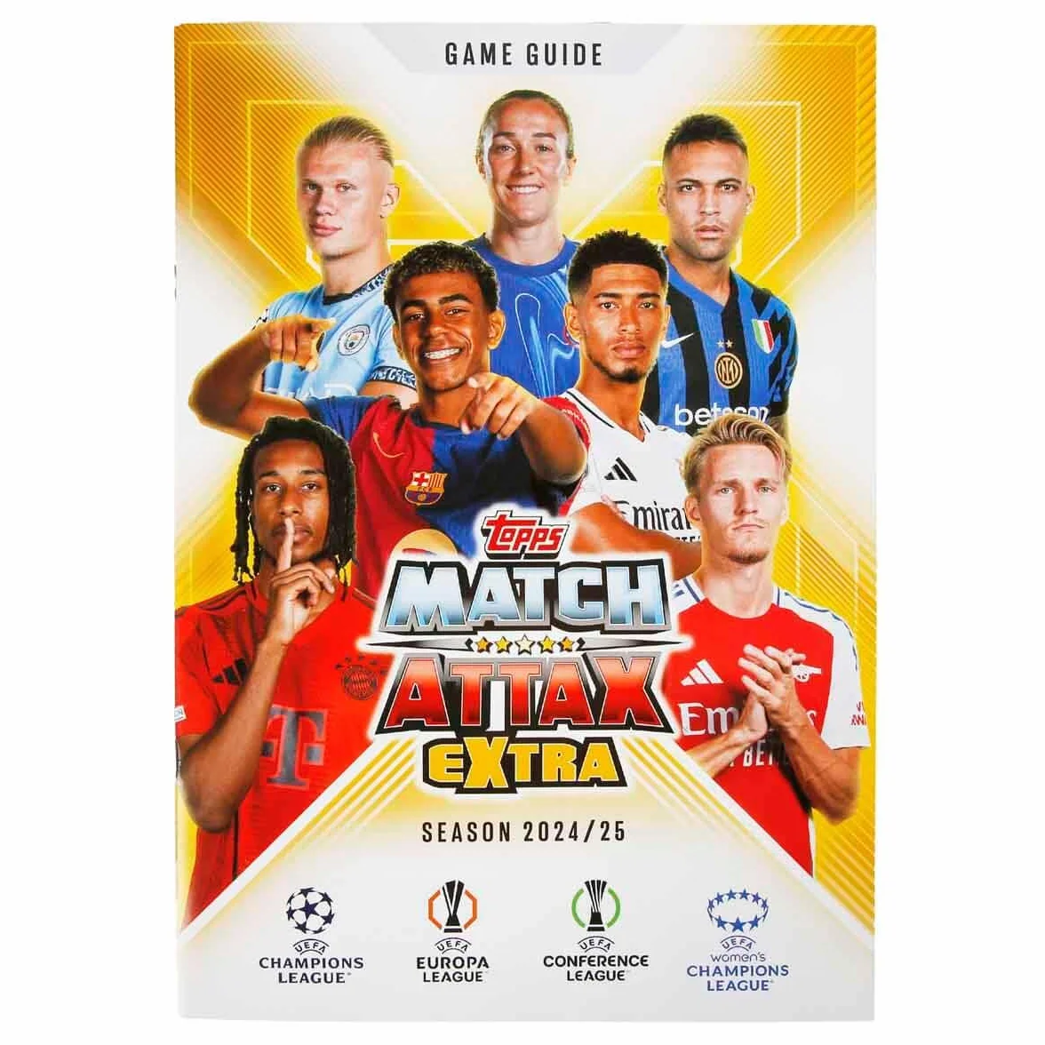 2024-25 Topps Match Attax Dodatkowe karty Ligi Mistrzów - Pakiet startowy (Album, 29 kart + 3 LE)