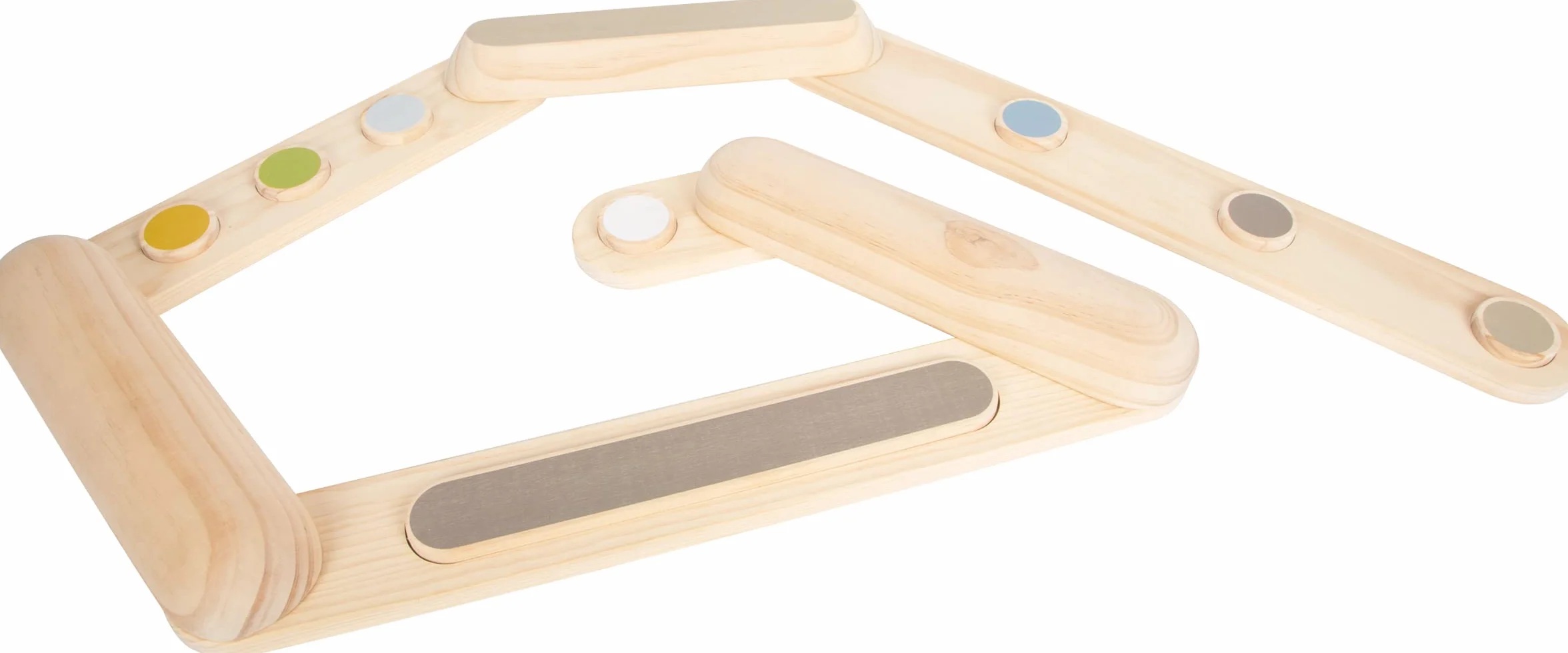 small foot Balance Beams "Adventure", drewniana zabawka do ćwiczeń dla dzieci w wieku od 3 lat, do użytku po obu stronach, prod. 12241