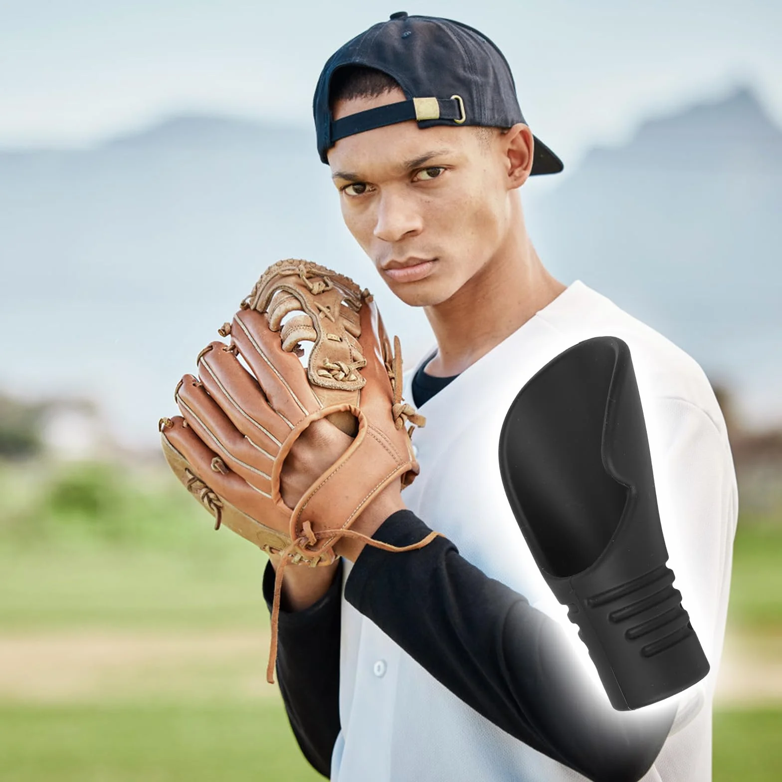lasuroa Ochraniacz Kciuka do Baseballu Softballu, Silikonowa Osłona Ochronna do Treningu Łapania, Rozmiar M