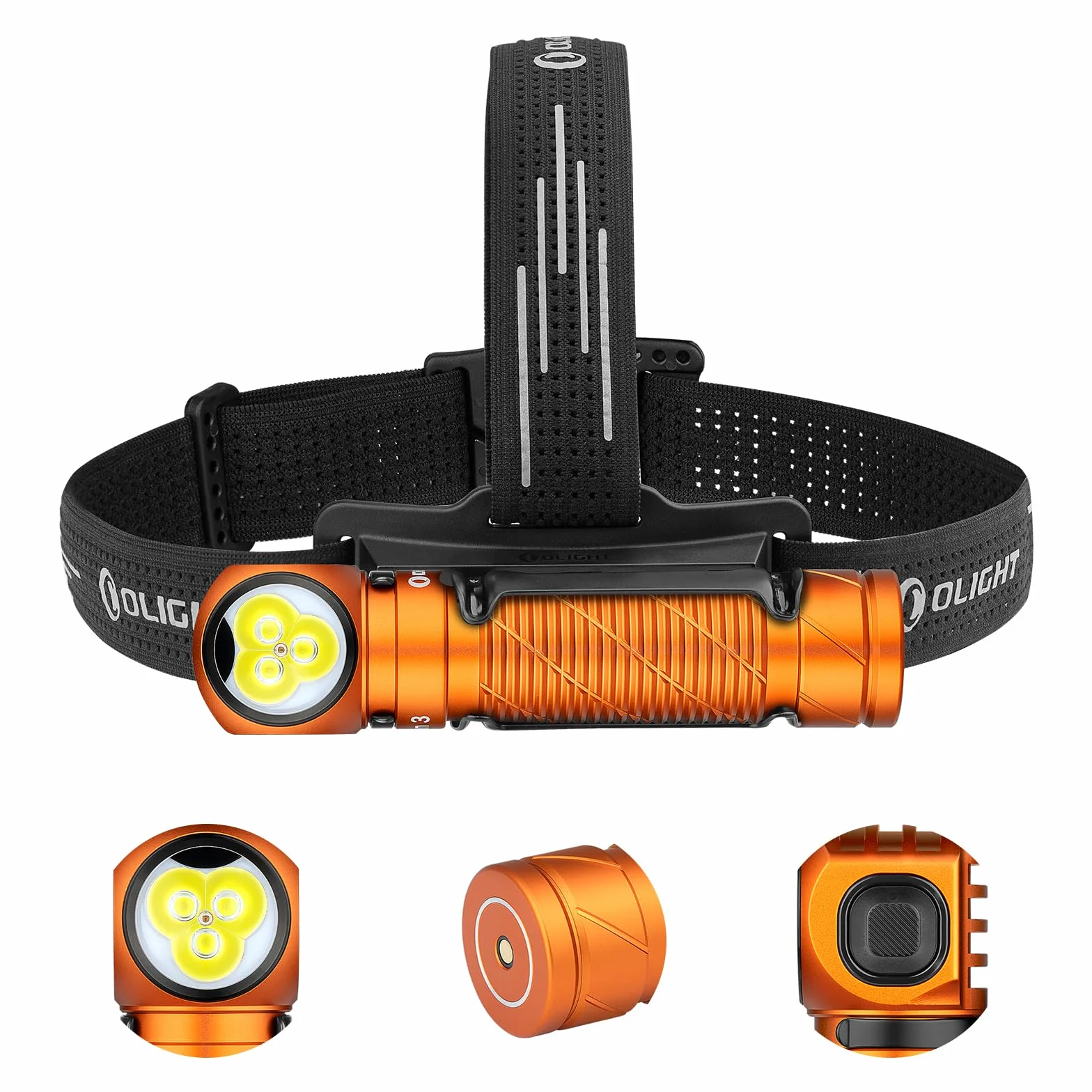 OLIGHT Perun 3 Ładowalna latarka czołowa LED, superjasna latarka czołowa 3000 lumenów z 7 trybami oświetlenia, czujnikiem, czerwonym na głowę