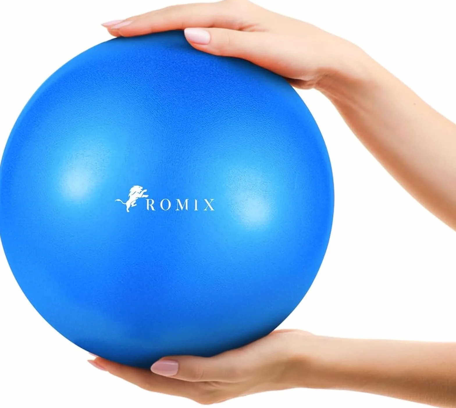 ROMIX Piłka do Pilatesu, 23cm Antypoślizgowa Piłka Gimnastyczna dla Fitness Stabilność, Anti-Burst Piłki Ćwiczeń do Jogi Barre Domu Siłownię Biura