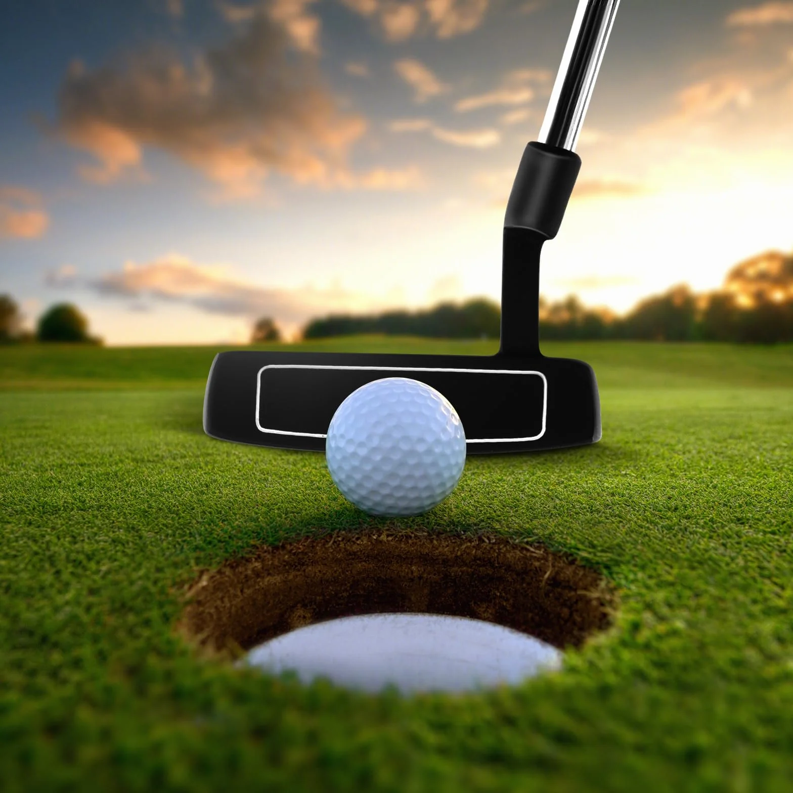 COSTWAY Putter Golf Putter, 89 cm Mallet Putter ze stali nierdzewnej z głowicą ze stali nierdzewnej i antypoślizgowym uchwytem, kij golfowy dla praworęcznych kobiet i mężczyzn