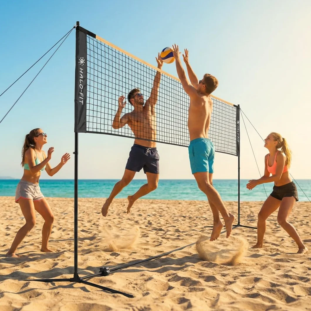 Siatka Składana Uniwersalna 3w1 Badminton Tenis Siatkówka
