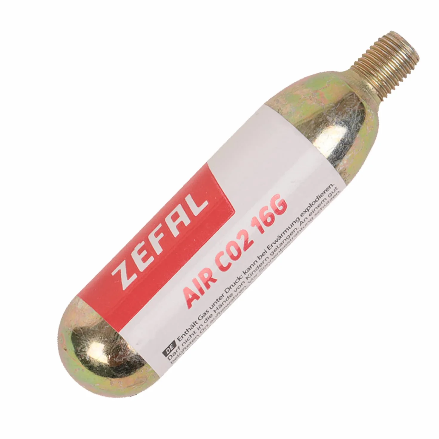 Zefal Gwintowany wkład CO2, 16 g - 2 sztuki, złoty