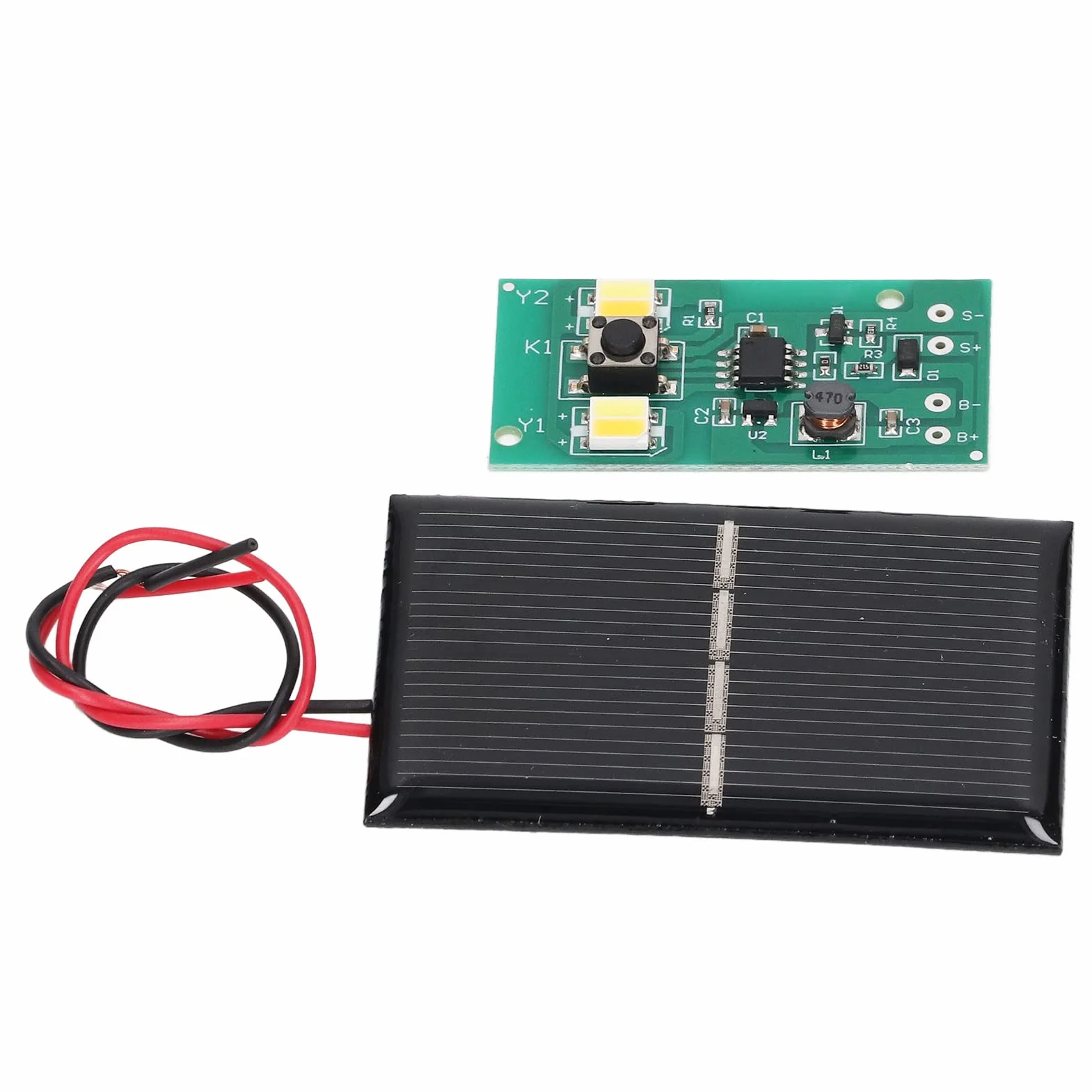 Zestaw 2 paneli słonecznych do ogrodu, oświetlenia ulicznego, akumulator NiMH 1,2 V, 8 lampek LED