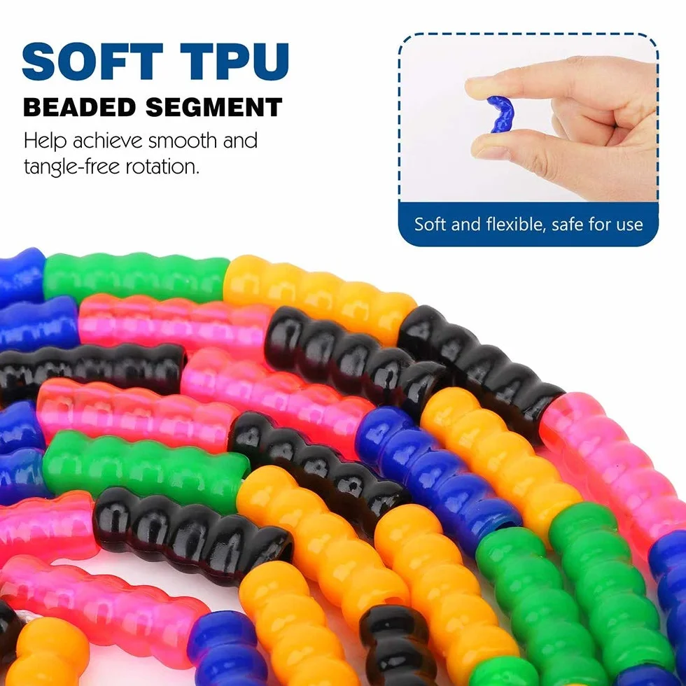 Adjustable Soft Beaded Jump Rope for Men Women Children Workout