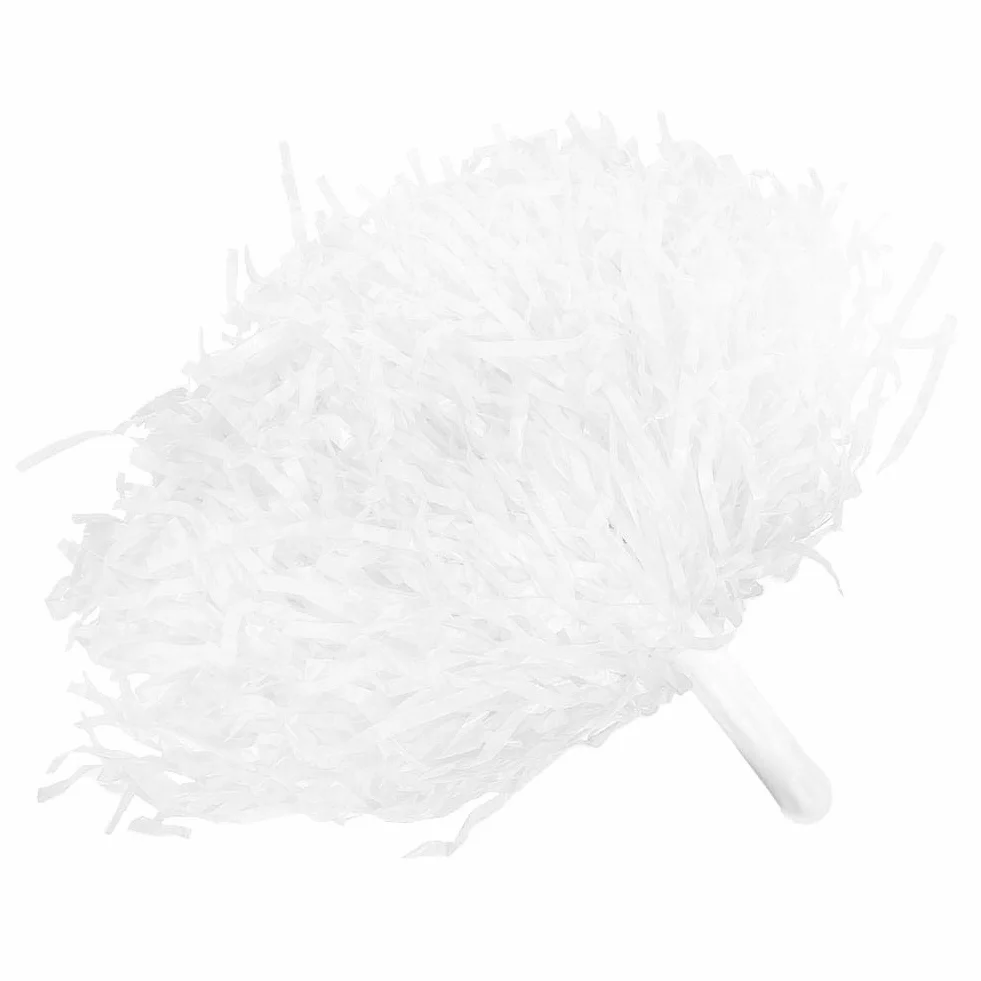 Doping Poms, 4 szt. Kwiat Cheerer Pom Poms Pompony Cheer Pom Poms Modny kostium Cheer Zamiennik akcesoriów do Party Dance Sports (biały)