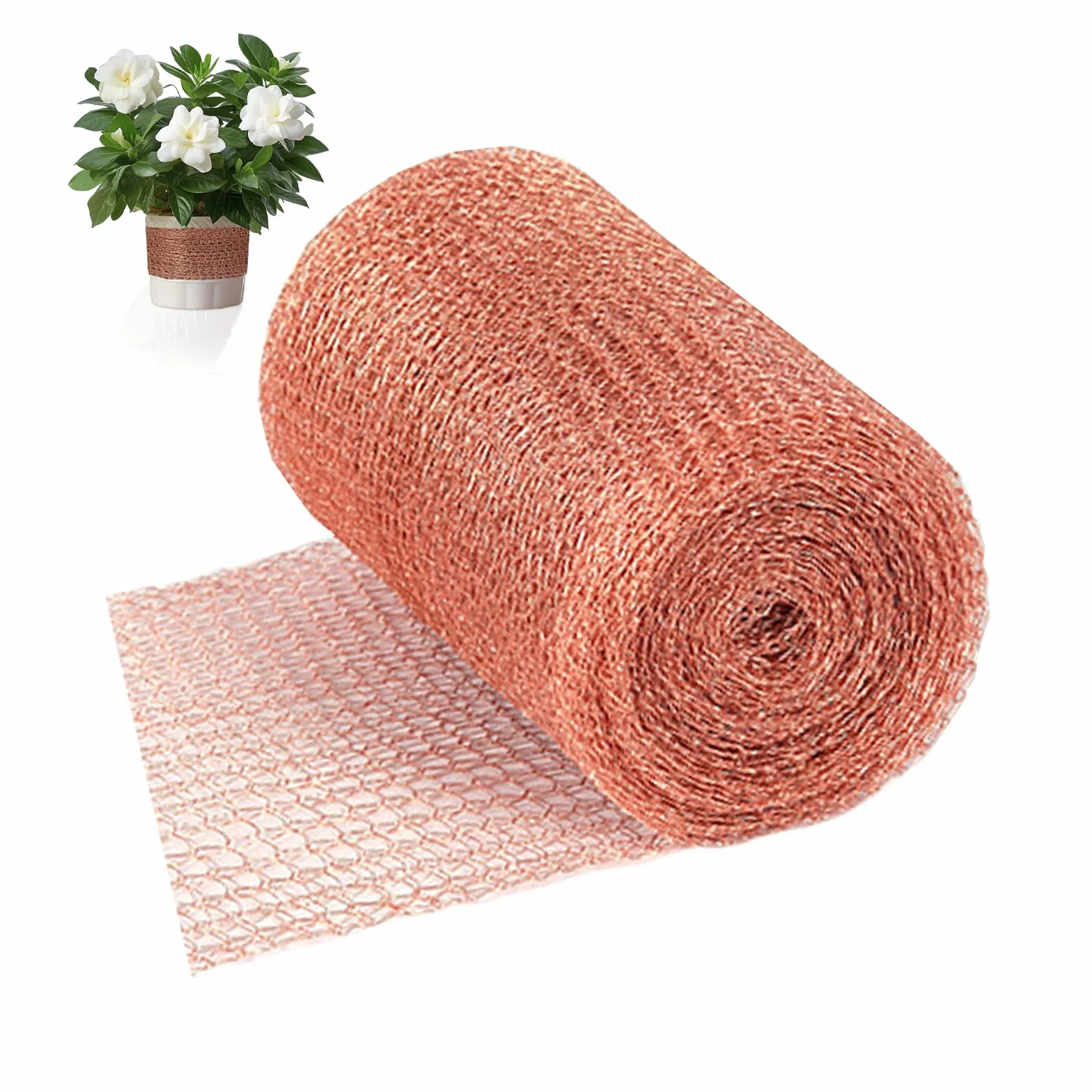 Zapora miedziana na ślimaki, siatka miedziana 12,7 cm x 15 m, ochrona przeciw ślimakom do podwyższonej grządki, miedziana taśma przeciw ślimakom do podwyższonej grządki, pułapka na ślimaki do ogrodu