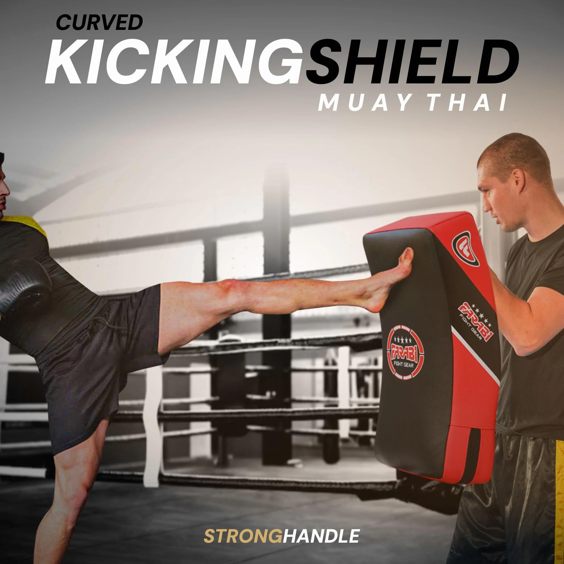 Farabi Sports tarcza do kopnięcia MMA Muay Thai zakrzywione podkładki do kickboxingu