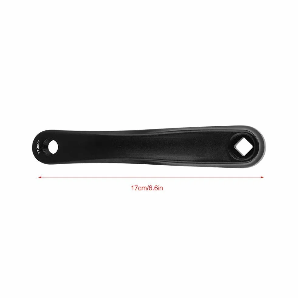 Keenso Uniwersalna korba rowerowa 170 mm ze stopu aluminium, lewa do pojedynczego łańcucha