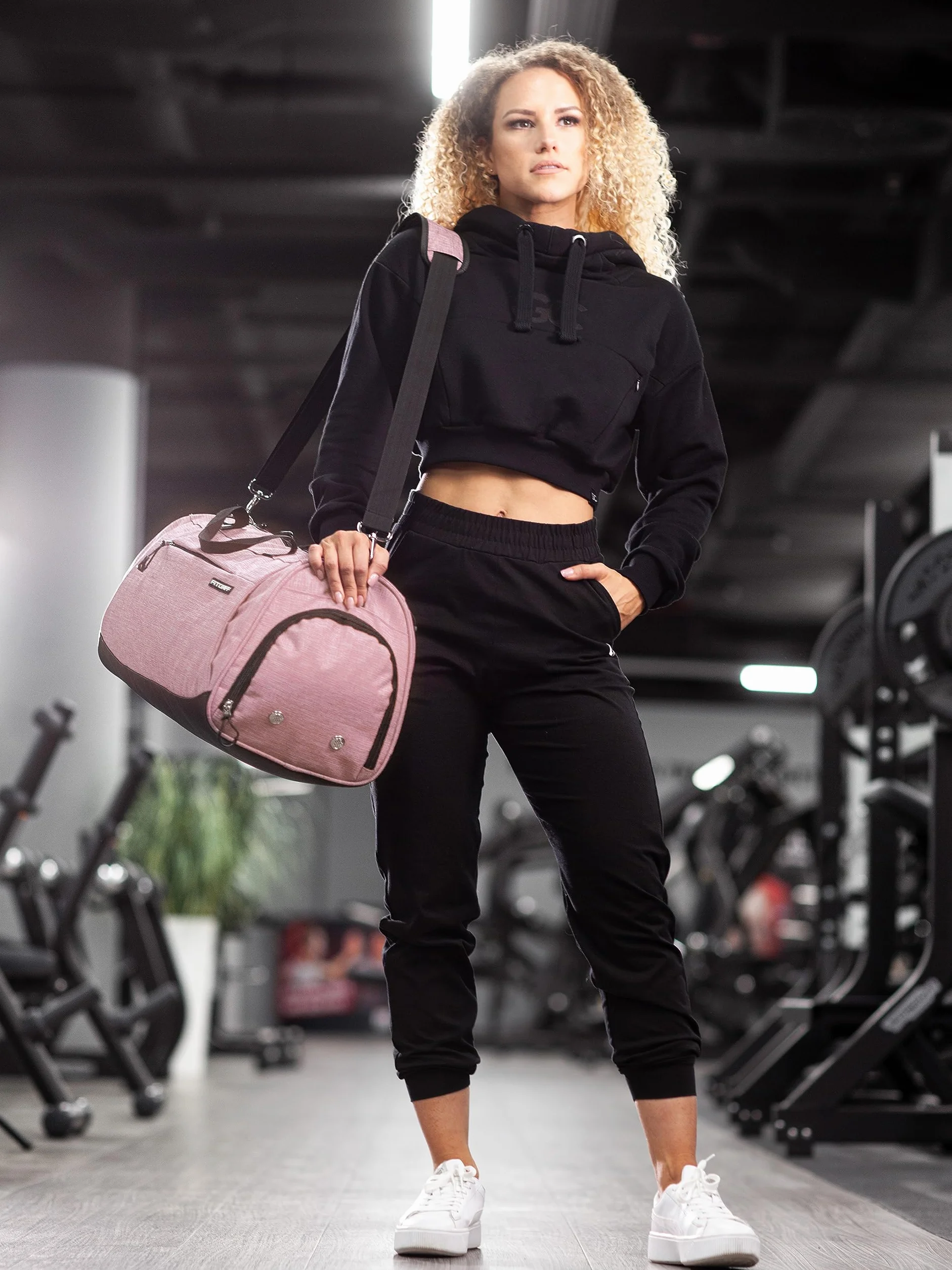 Fitgriff® Torba sportowa podróżna z kieszenią na buty – torba na siłownię