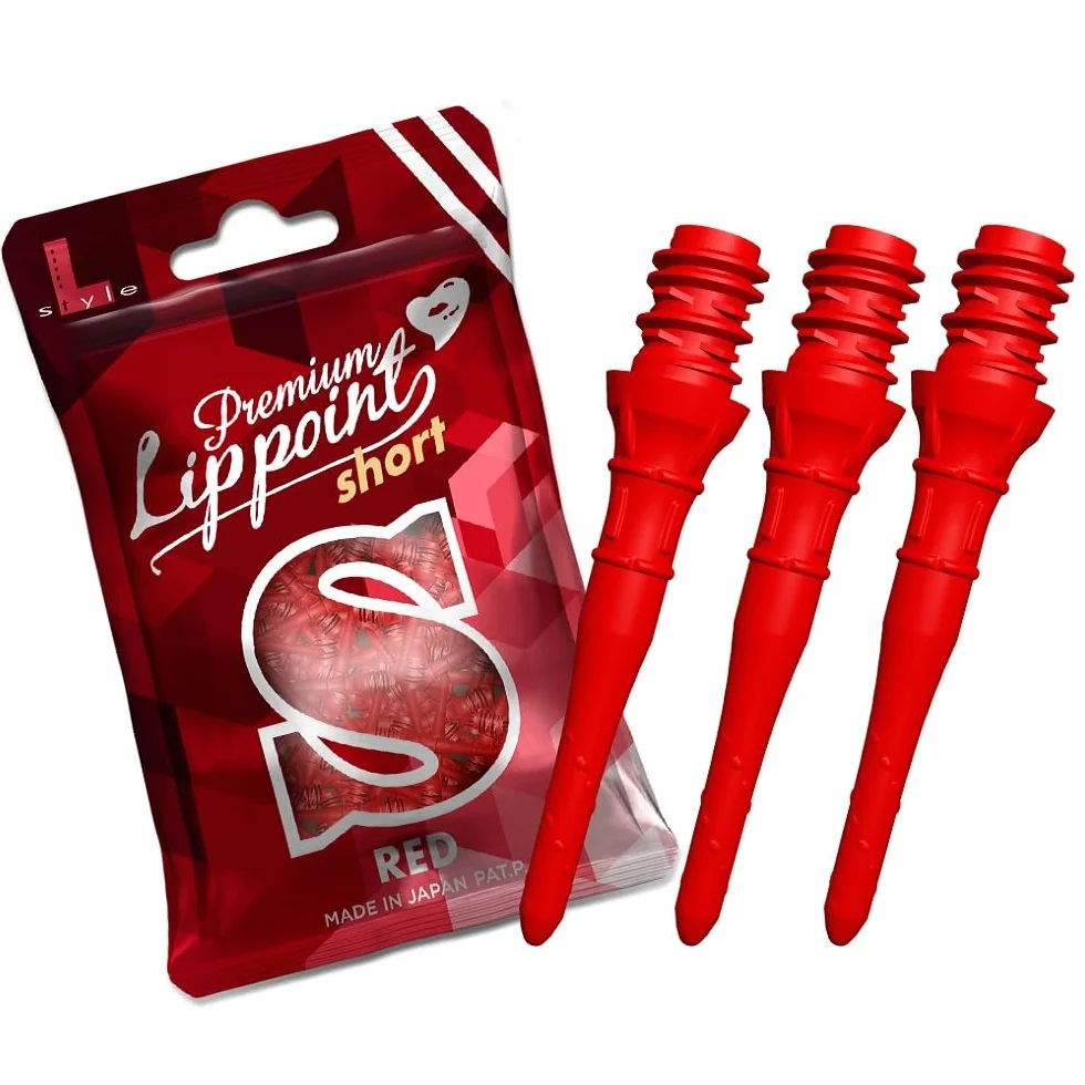L-Style Premium ShortLip 2BA Soft Tips Czerwony