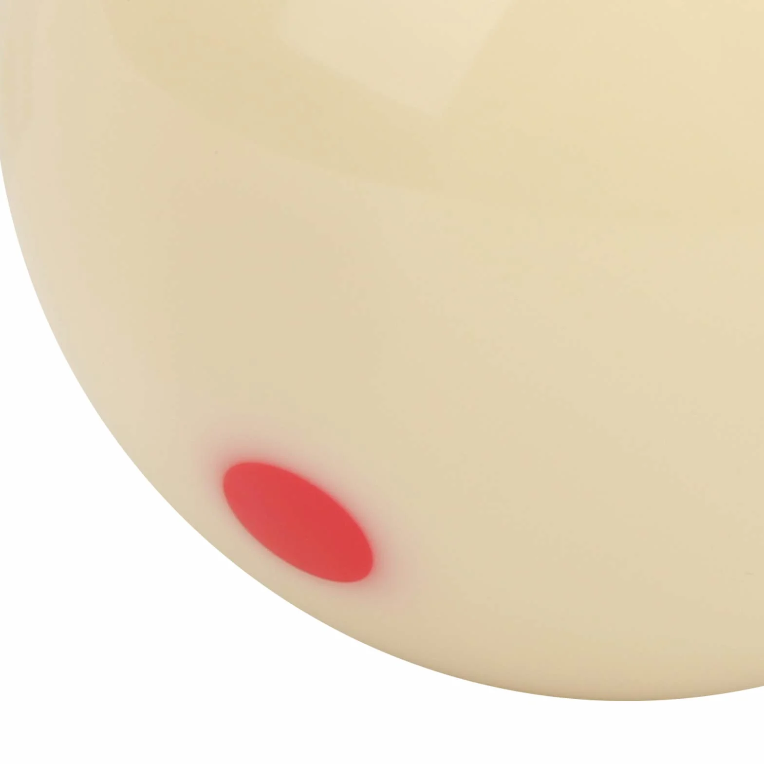 Keenso Piłki bilardowe 57,2 mm 2,3 cala Odporne na uderzenia kule z żywicy Twardość Dot-spot Cue Ball do treningu i zawodów (czerwona plama)