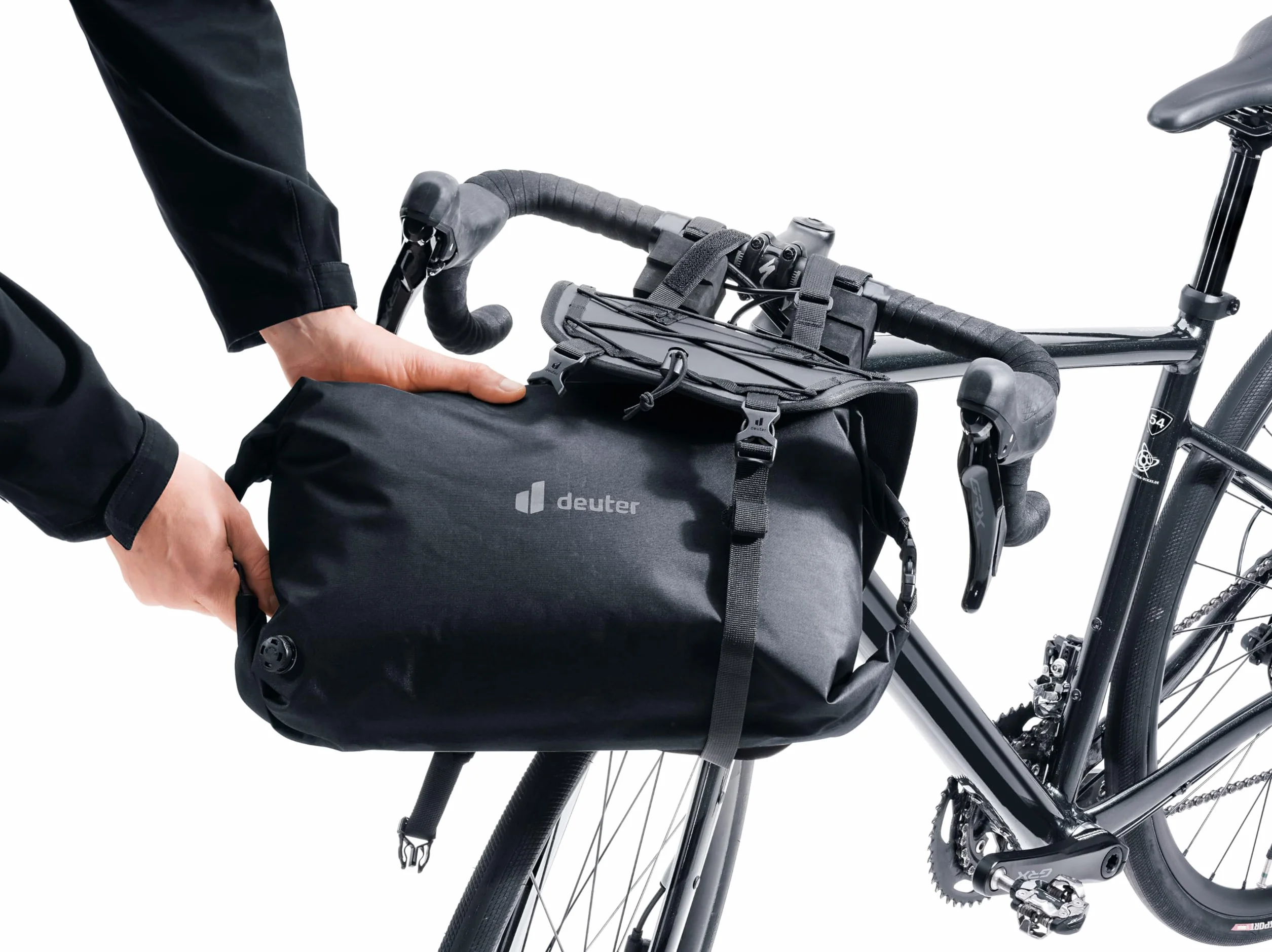 deuter Head HB 14 Wodoodporna torba na kierownicę rowerową, Kolor: czarny, 14 Largo, Minimalistyczny