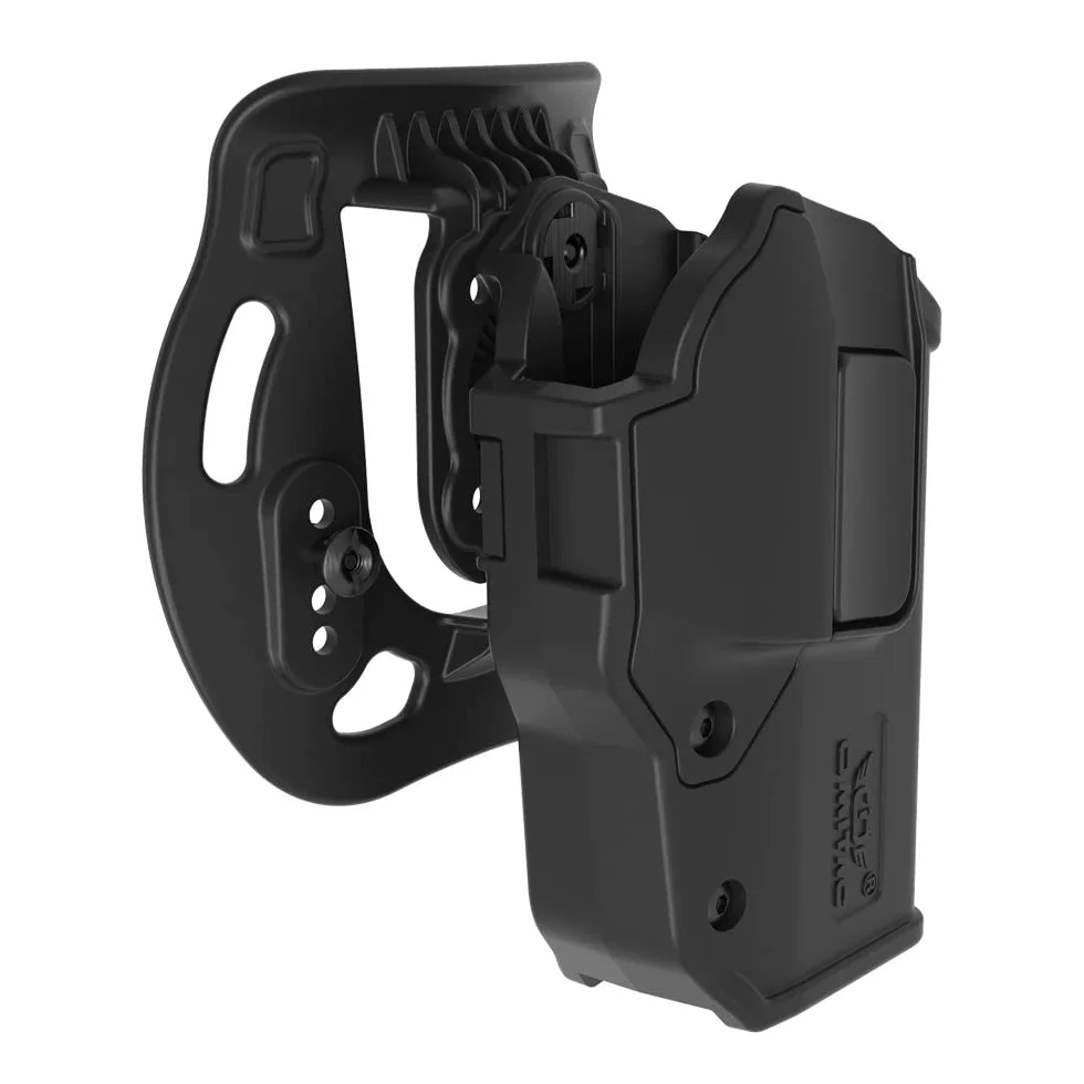 Sig P320 kabura OWB do Sauer P320 M17 M18, Level 2 automatyczny zamek, czarna polimerowa regulowana