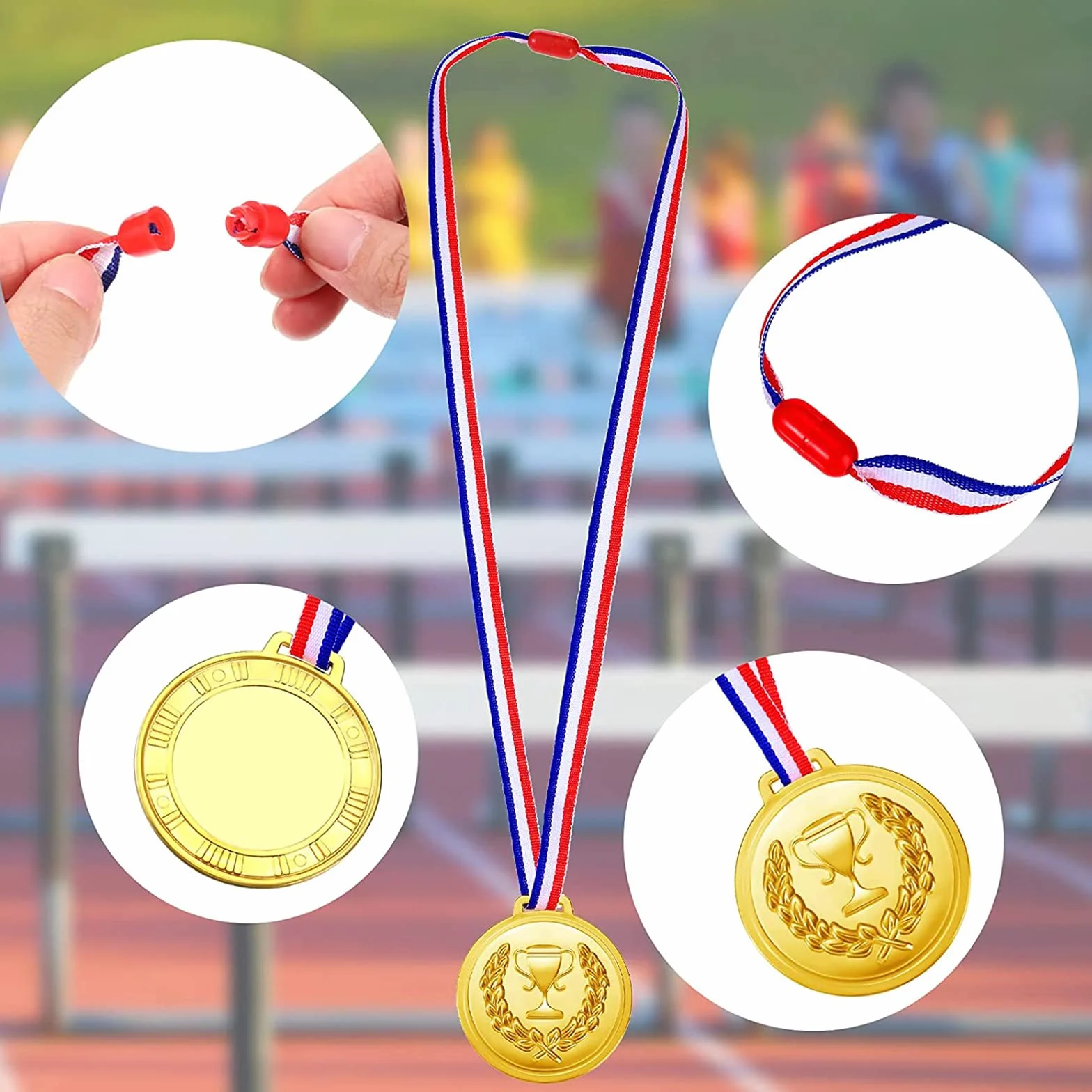 VIEVRE Złoty medal dla dzieci na prezent gości 6 sztuk