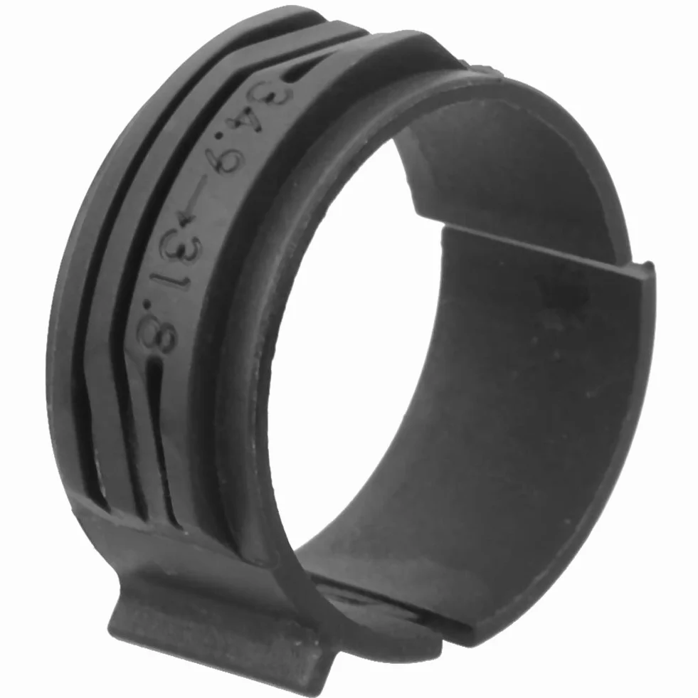 Alomejor 2 szt. przerzutki konwersja 31,8 mm na 34,9 mm adapter do oświetlenia rowerowego przednia przerzutka pierścień konwersji