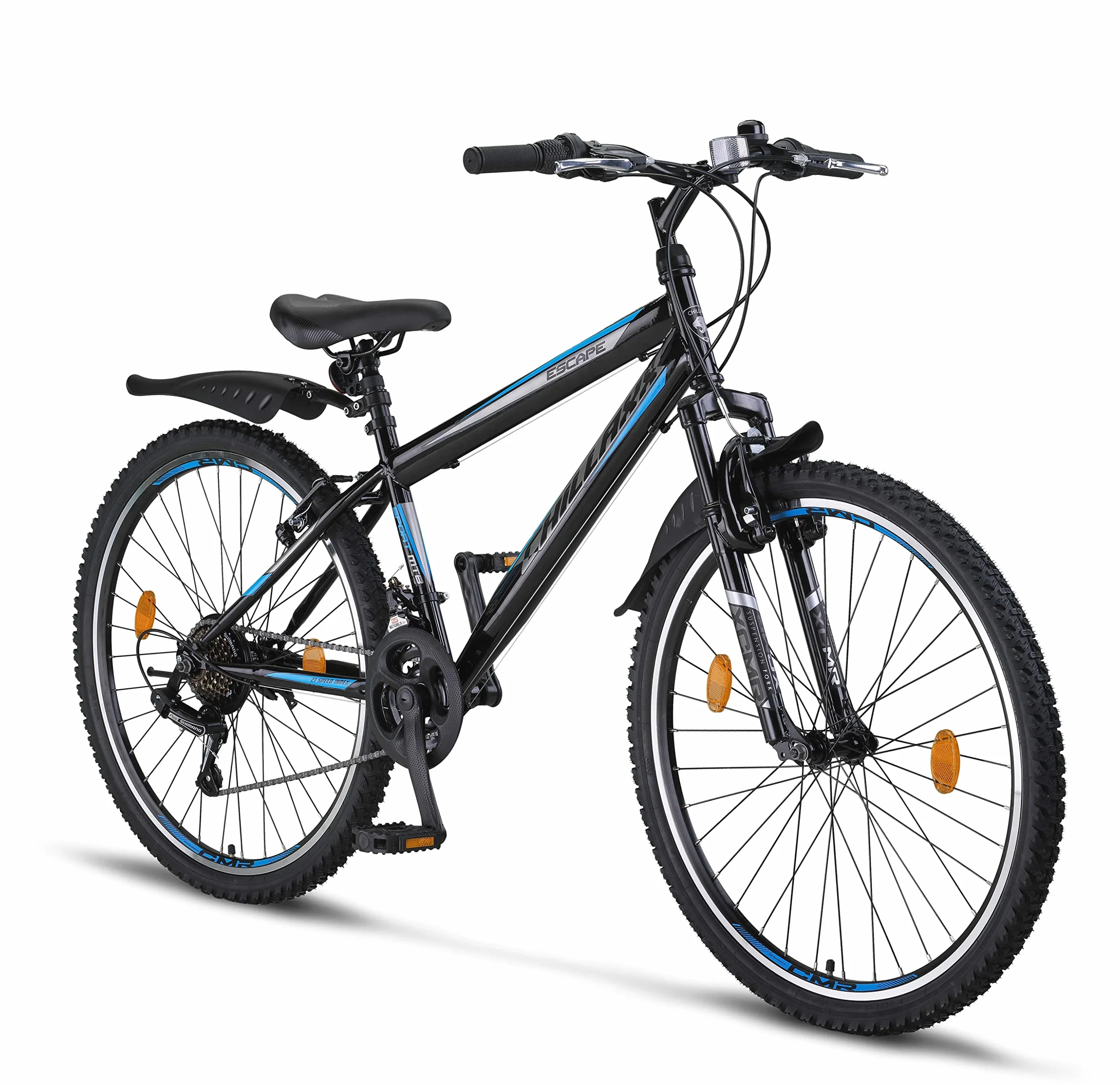 Chillaxx Bike Escape Premium rower górski 24 i 26", dla dziewcząt, chłopców, mężczyzn i kobiet, 21 biegów