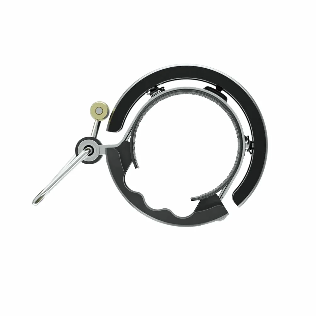 Knog Oi Luxe Dzwonek rowerowy, na kierownicę, alarm, 23,8-31,8 mm, czarny, rozmiar L