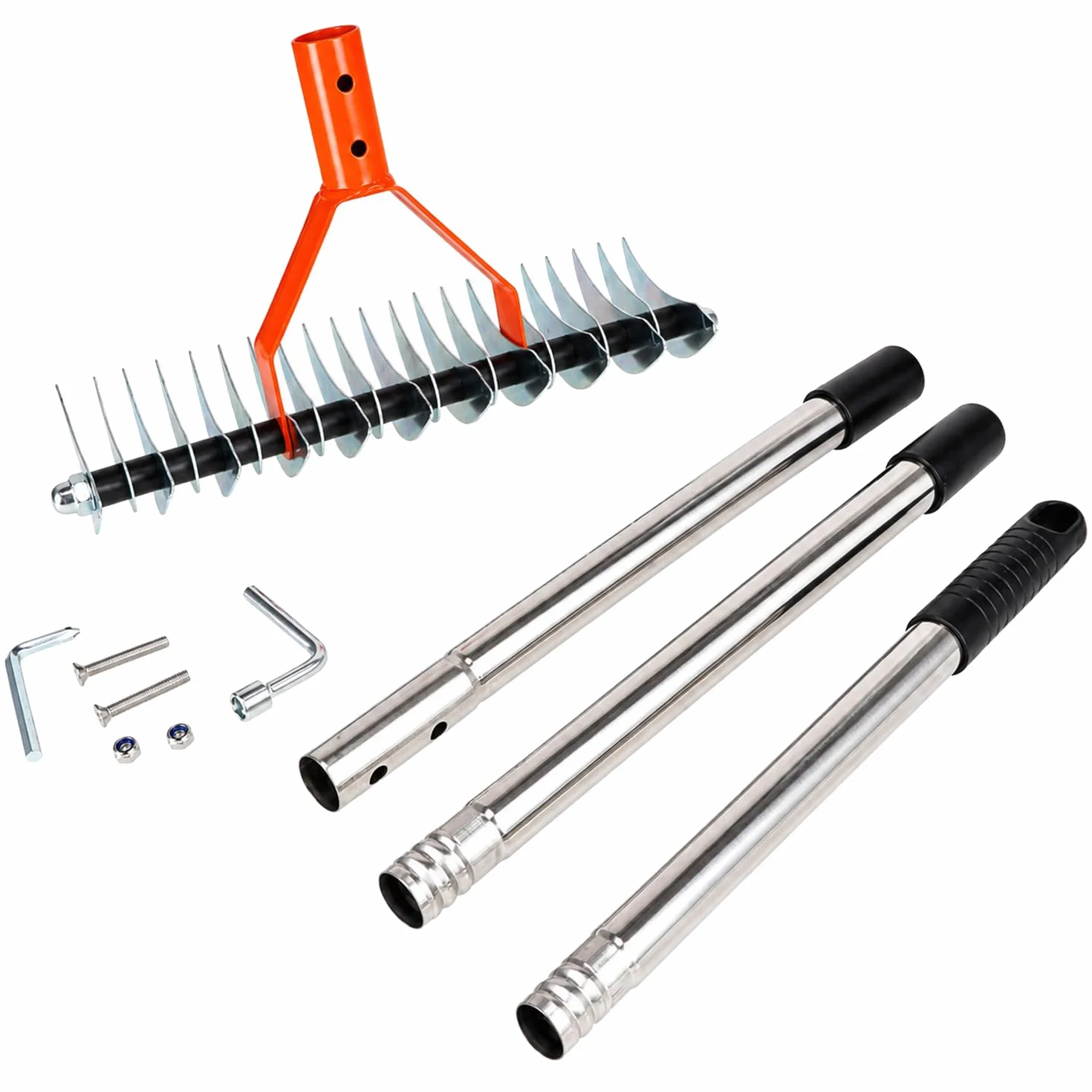 RESSER Aerator Wertykulator Ręczny do Trawy Trawnika z Kolcami Wahadłowy Trzonek